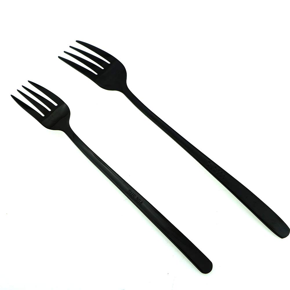 Premium JASHII 20-Piece Mirror Polished Black Stainless Steel Flatware Set - SUS304 Dinnerware Cutlery with Knives, Forks & Spoons for 4 People - Elegant Table Setting for Restaurants, Weddings & Dinner Parties