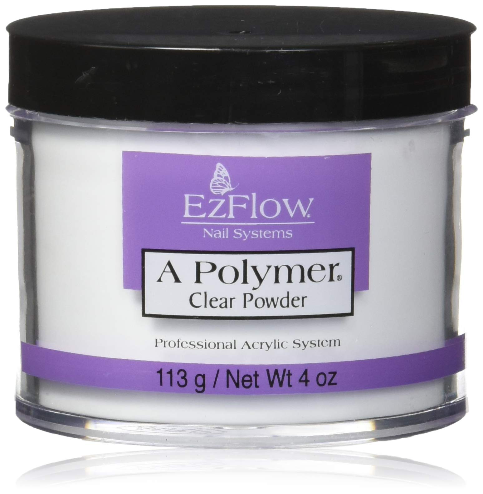 EZ Flow A Polymer Clear False Nails - 4oz Acrylic Nail Kit for Salon & DIY Manicures - Perfect for Nail Extensions, French Tips & Gel Polish Application