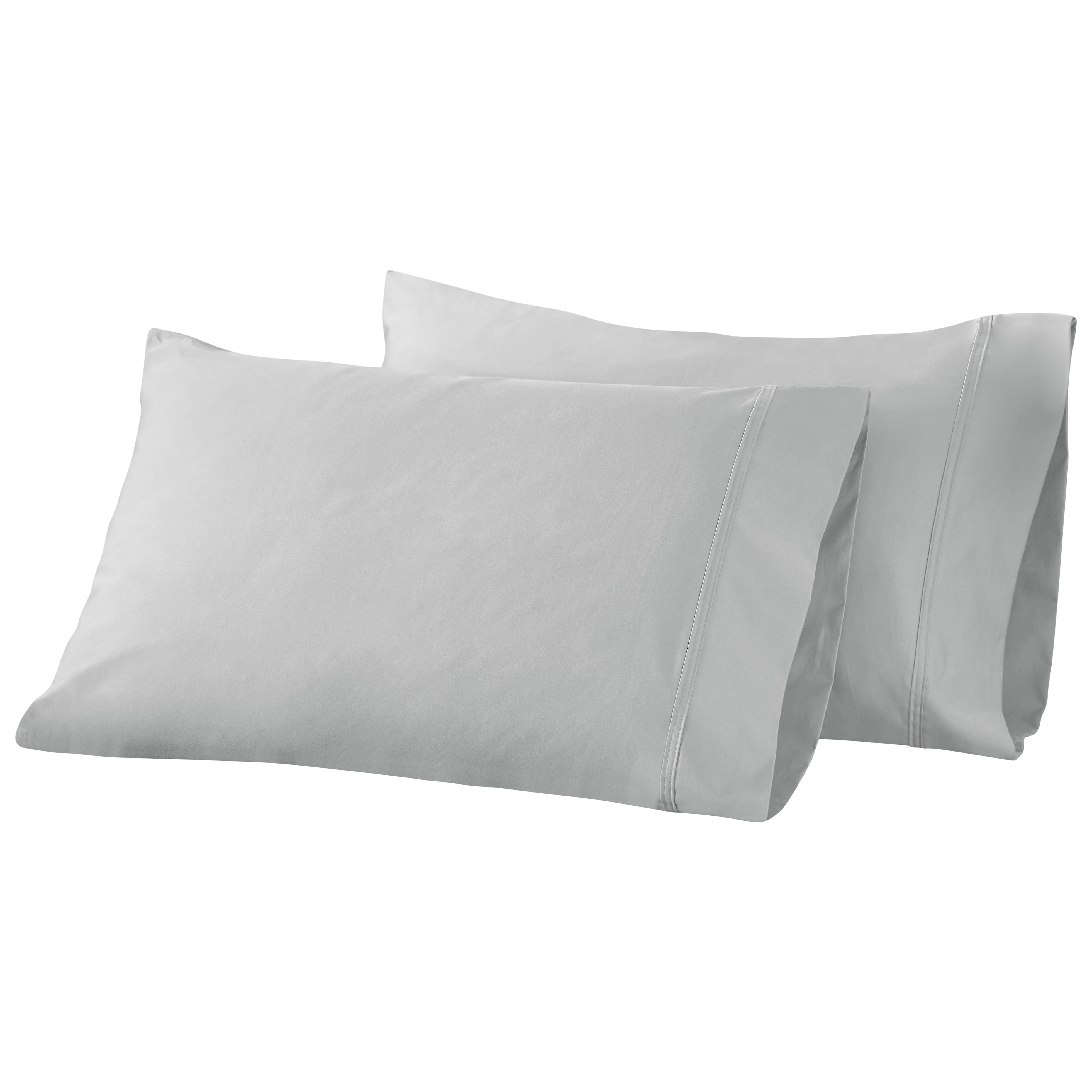 Premium 850 Thread Count 100% Cotton Solid Pillowcase Set of 2 - Ultra Soft & Breathable Bedding for Side Sleepers, Hotel Luxury Home Decor (White, Standard Size) - Perfect for Master Bedrooms, Guest Rooms & Airbnb Stays