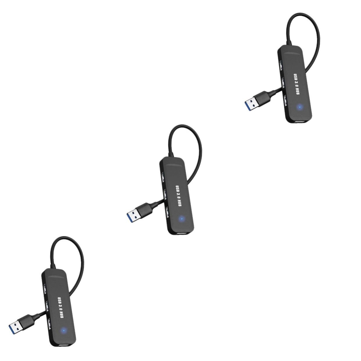 Jojofuny 3-Port USB 2.0 Hub Adapter for Laptop, Notebook, PC - USB Splitter, Extender & Docking Station with Ultra-Fast Data Transfer - Perfect for Home Office, Gaming & Multi-Device Connectivity