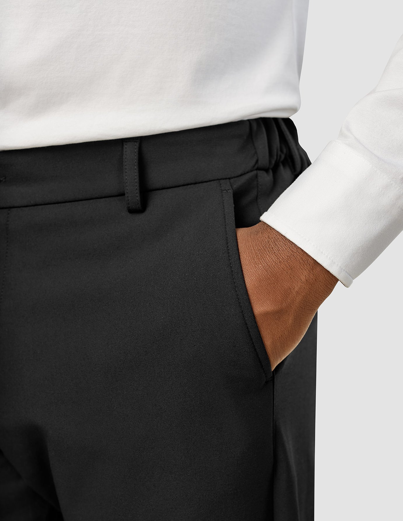 Essential Relaxed Fit Black Pants for Men & Women - Comfortable Casual Wear for Everyday, Work & Lounge