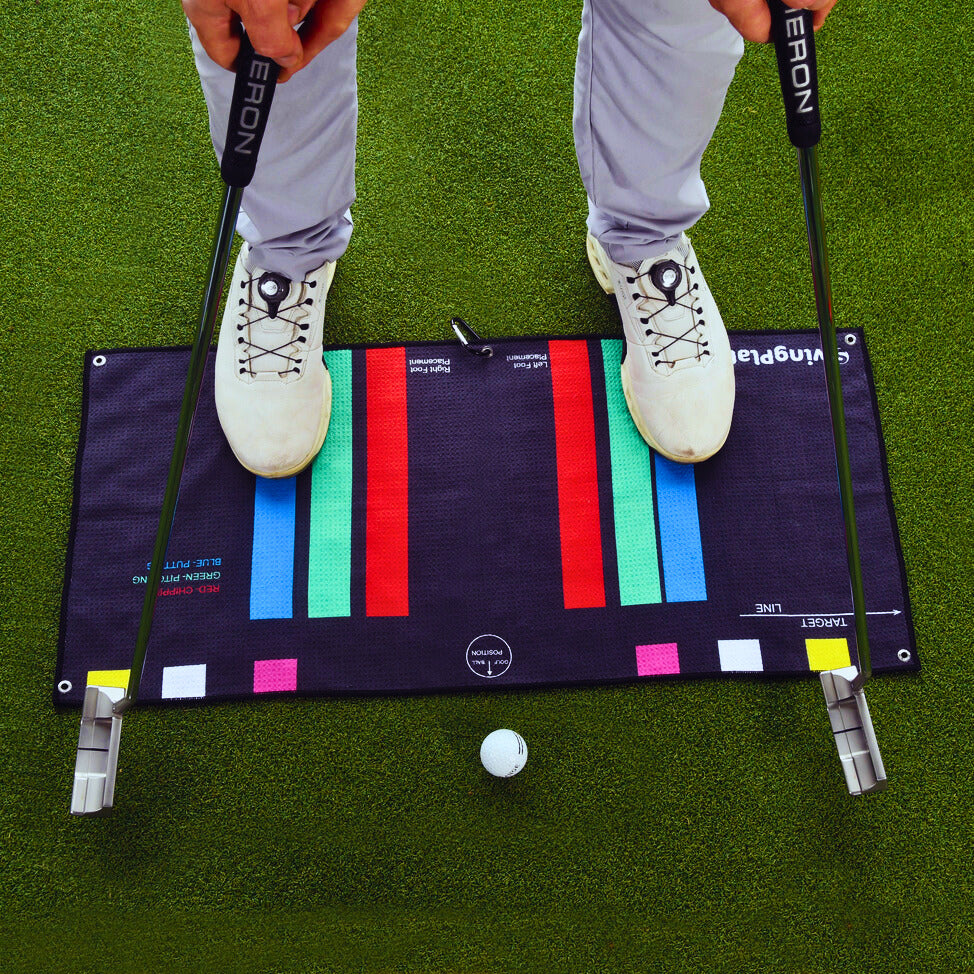 Premium Stance Towel by Swing Plate - Quick-Dry, Absorbent Golf & Sports Towel for Gym, Tennis, Yoga & Outdoor Activities