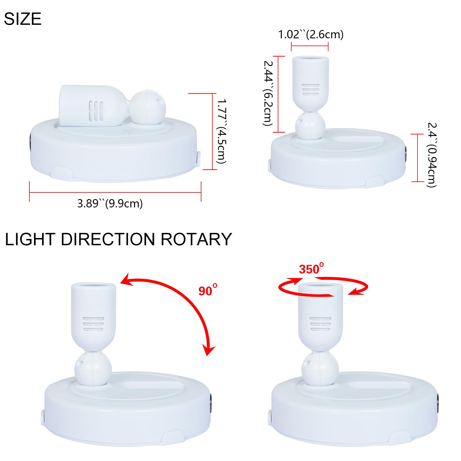 LED Spotlight with Remote - Battery Operated Dimmable Spotlights for Indoor Plants, Wall Art, Picture Frames, Dartboard & Tree Lighting | Perfect for Home Decor, Gallery Displays & Accent Lighting