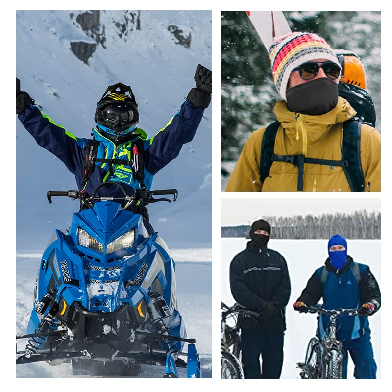 4 Pack Tactical Balaclava Face Mask - Full Face Cover for Ski, Motorcycle, Running & Winter Sports - Breathable Neck Gaiter for Outdoor Activities & Cold Weather Protection