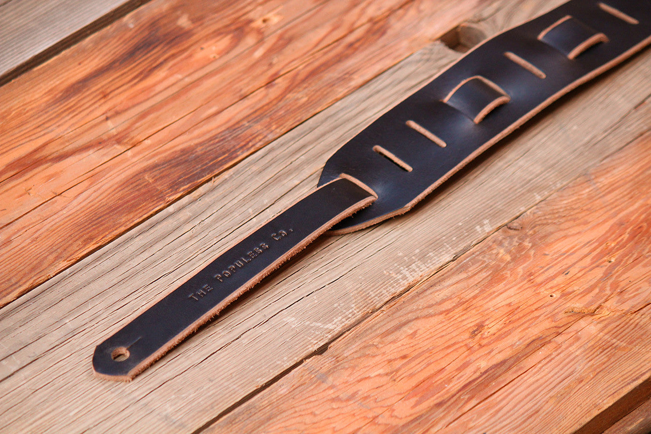 Premium Black Lee Guitar Strap - Adjustable & Comfortable Shoulder Strap for Acoustic & Electric Guitars - Perfect for Live Performances & Studio Sessions
