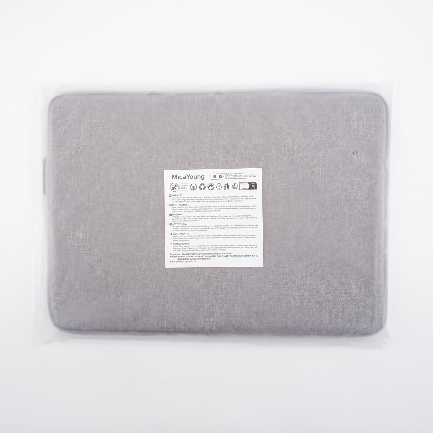 15 Inch Laptop Sleeve Case for MacBook Pro A1707/1990 - Protective Bag with Front Pocket & Handle, Fits 15