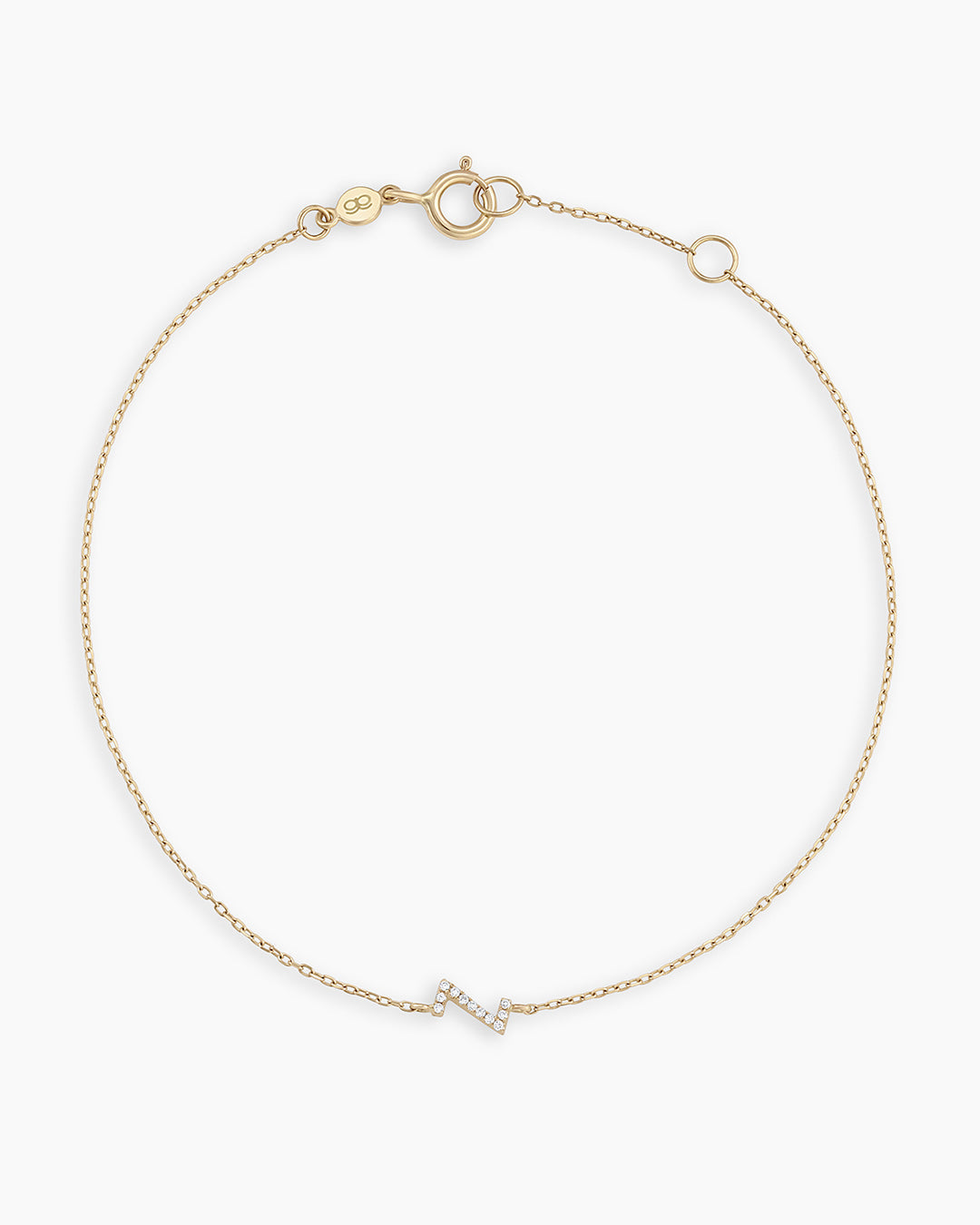 Diamond Pavé Alphabet Bracelet - Personalized Initial Letter Bracelet for Women, Sterling Silver or Gold Plated, Elegant Gift for Birthday, Anniversary, Valentine's Day | Perfect for Everyday Wear & Special Occasions