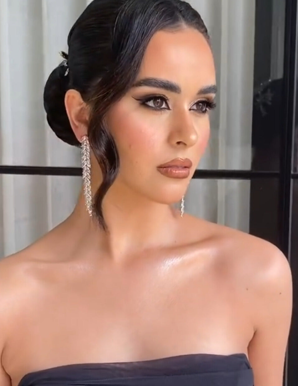 Elegant Bridal Earrings with Stunning Crystal Glamour - Bobbi by Stephanie Browne | Perfect for Weddings, Prom & Special Occasions