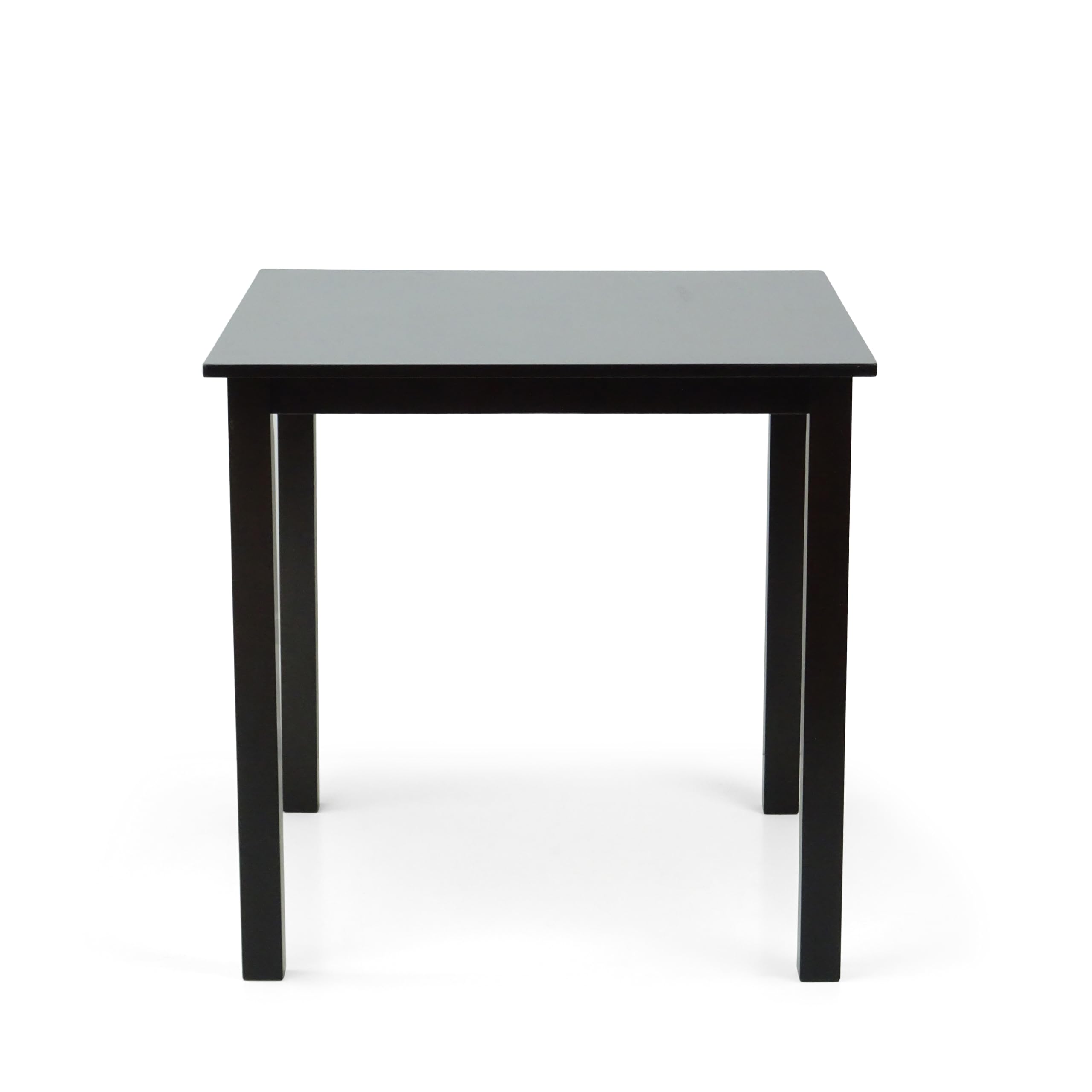 3-Piece Square Dining Table Set with 2 Classic Wood Chairs in Espresso Black - Perfect for Small Kitchens, Breakfast Nooks & Cozy Apartments