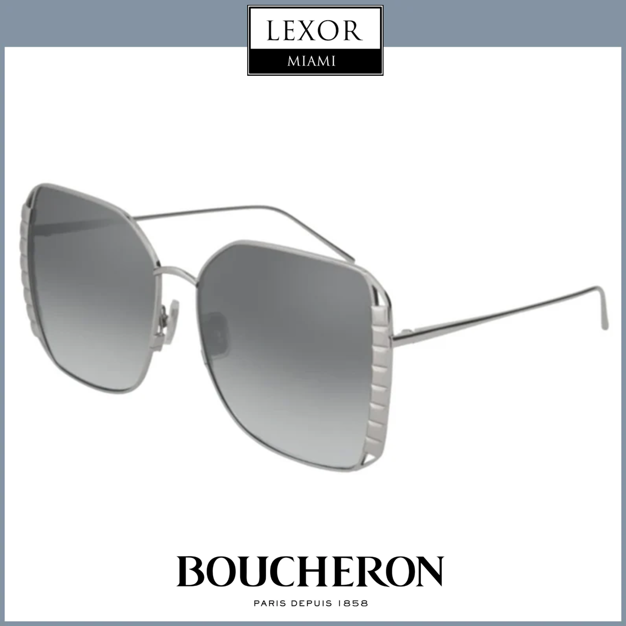 Boucheron BC0042S 001 Women's Designer Sunglasses - UV Protection & Polarized Lenses for Fashion, Beach & Outdoor Activities