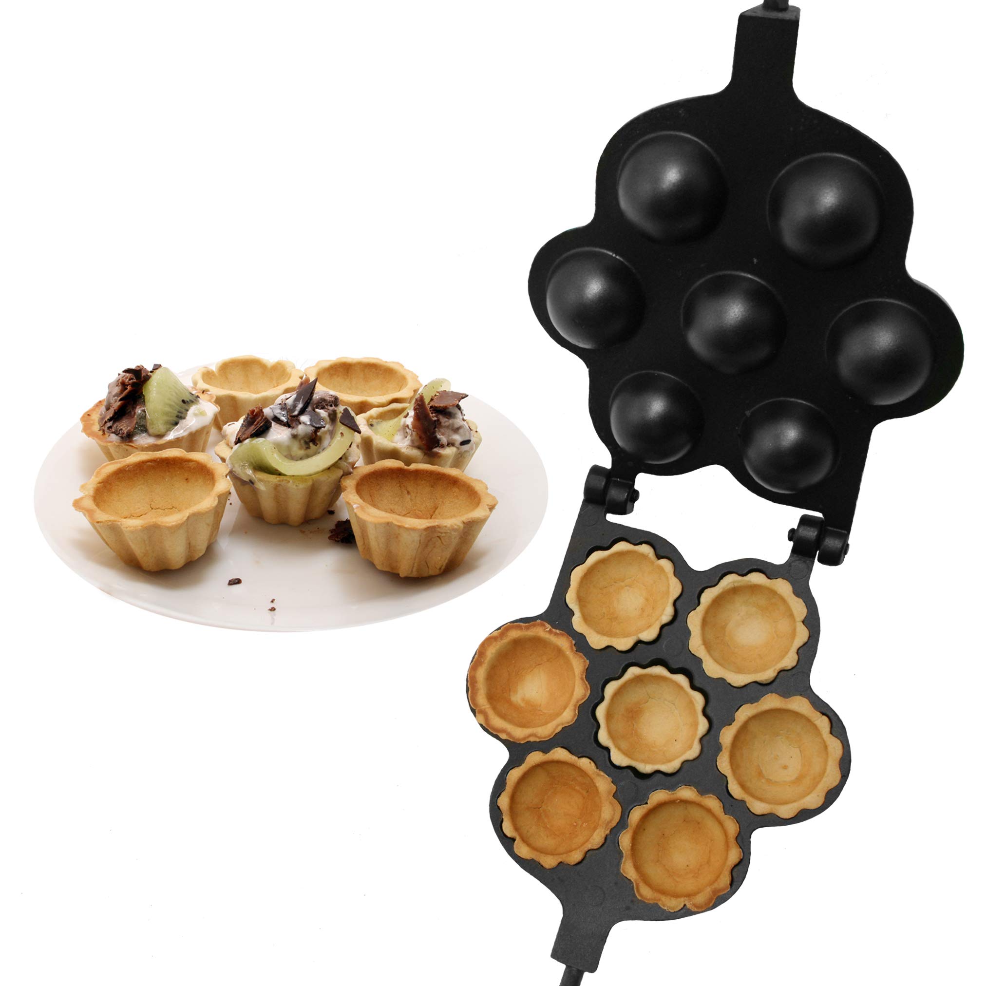 Non-Stick Mini Muffin & Open Pie Cookie Maker - Perfect for Baking Pastries, Cookies, and Small Desserts - Ideal for Home Baking, Parties, and Holiday Treats