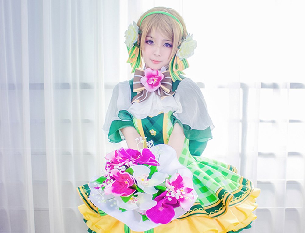 ROLECOS Girls Flower Bouquet Cosplay Costume - Japanese Anime Lolita Dress for Cosplay, Halloween & Tea Parties | Kawaii Fashion Outfit for Anime Conventions & Dress-Up Play