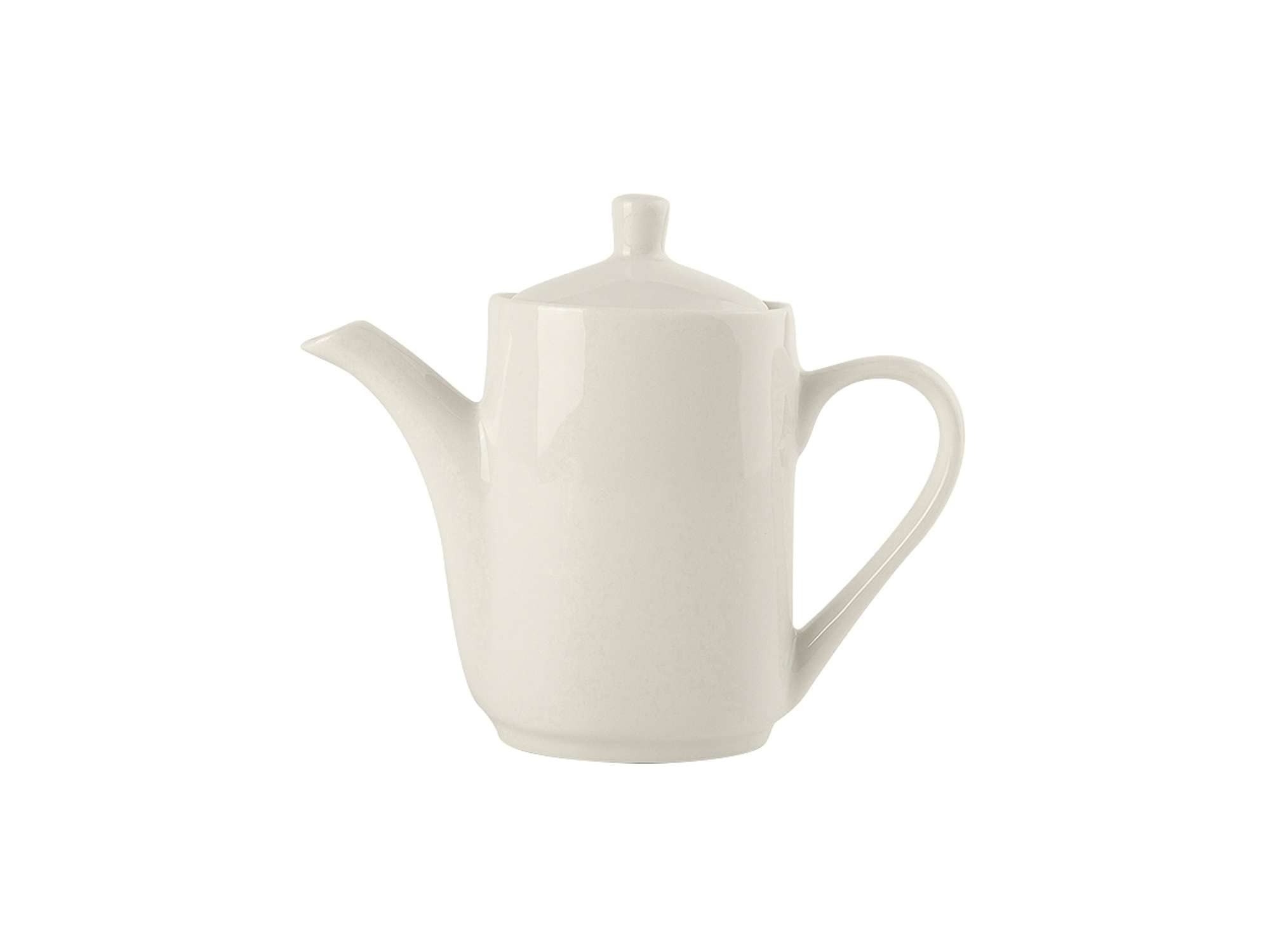 Premium Tuxton 13-Oz Eggshell Coffee & Tea Pot with Lid (Set of 6) - Ivory, Scratch & Chip Resistant, Lead & Cadmium Free - Dishwasher, Microwave & Oven Safe - Perfect for Home, Office & Restaurant Use