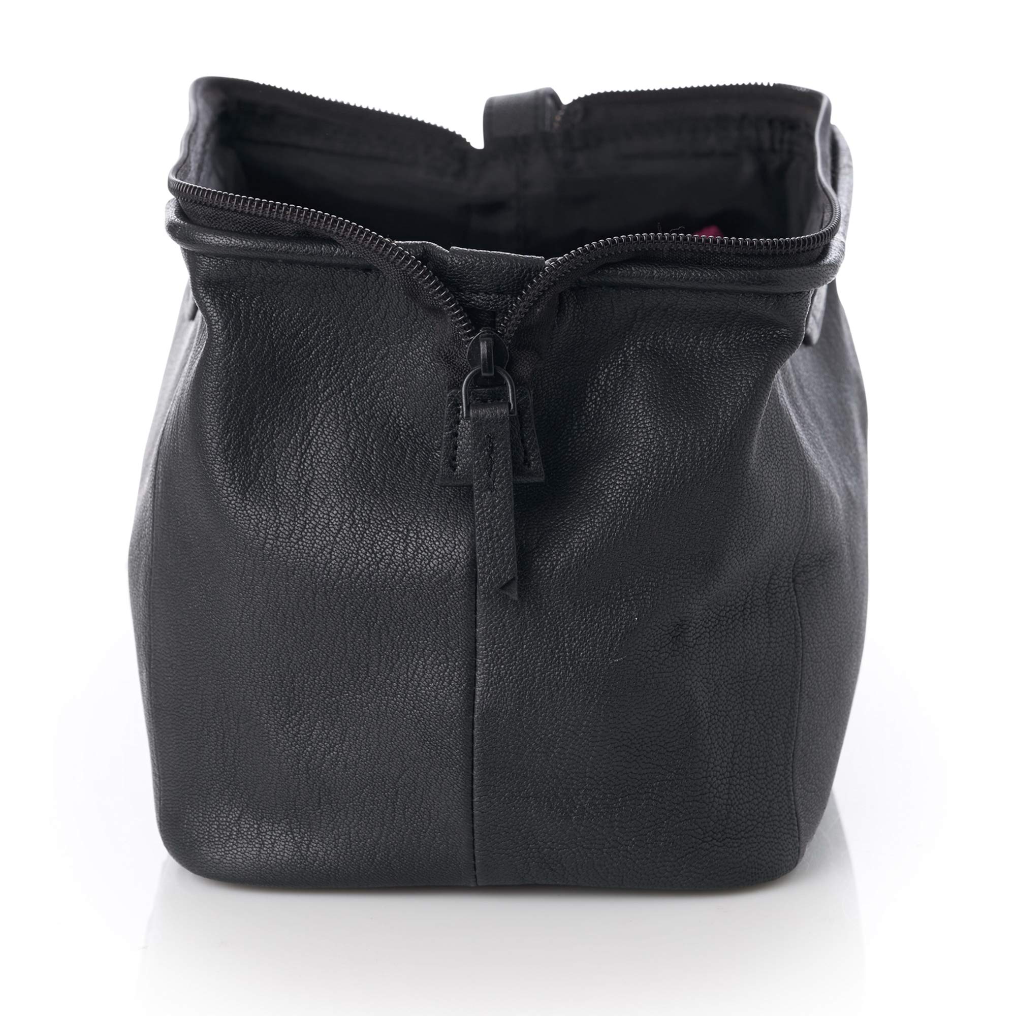 Premium Genuine Leather Dopp Kit - Alpine Swiss Lauter Toiletry Bag for Men, Travel Shaving Kit with Multiple Pockets, Ideal for Business Trips, Gym, Camping & Weekend Getaways