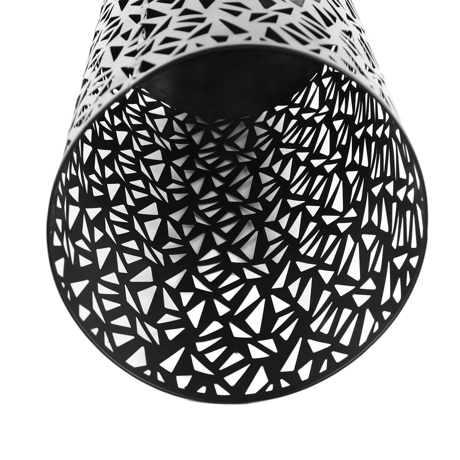 Metal Freestanding Umbrella Stand Holder for Entryway - Hollow Round Design for Home, Hotel & Office - Compact Black Umbrella Organizer Bin - Perfect for Rainy Days & Wet Umbrellas