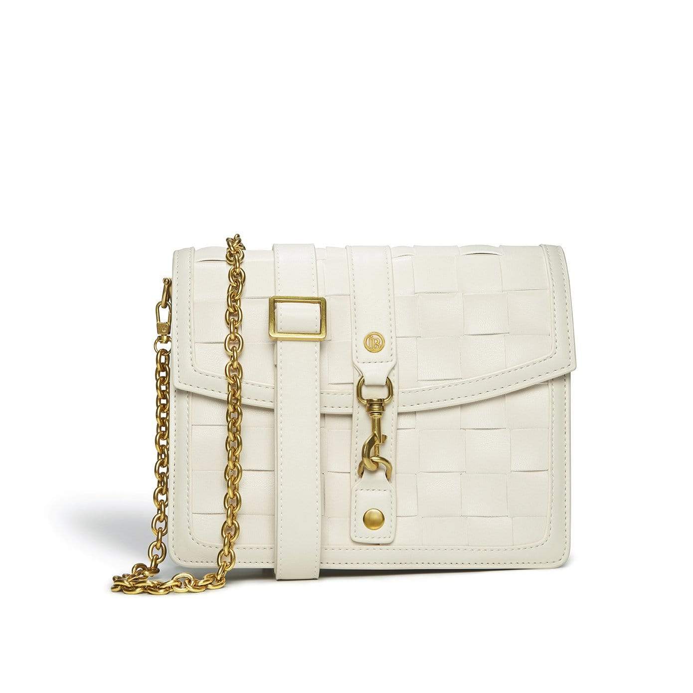 Vegan Leather Shoulder & Crossbody Bag for Women | Daisy Design in White | Perfect for Work, Travel & Everyday Use