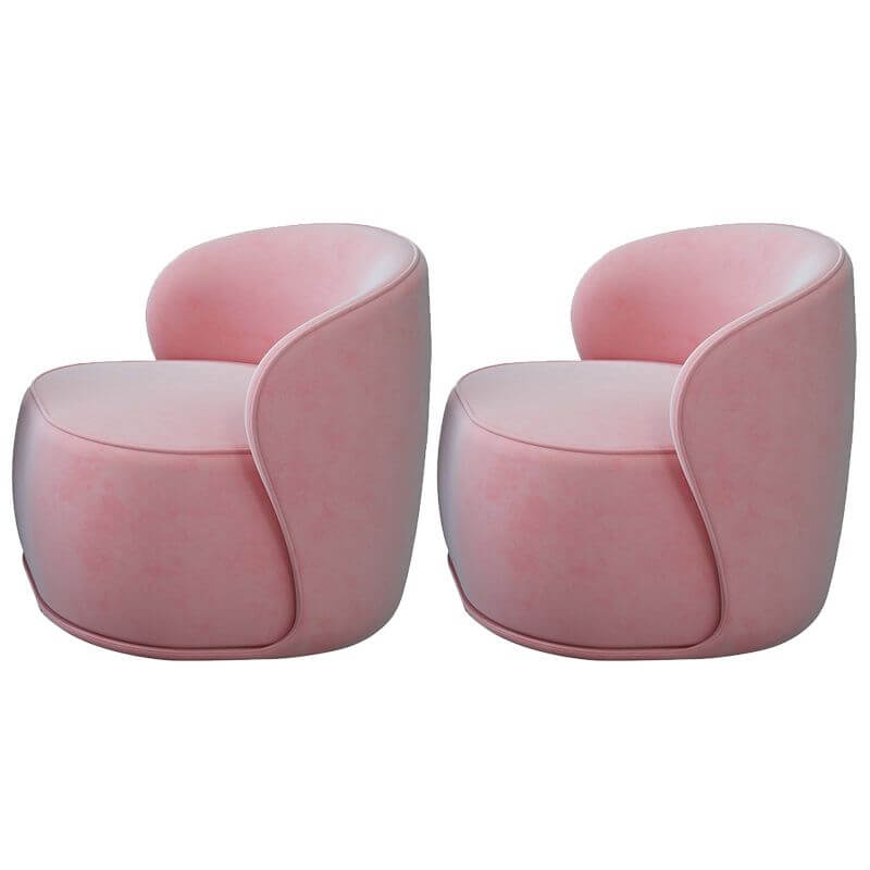Luxury Velvet Upholstered Armless Chair 31.5