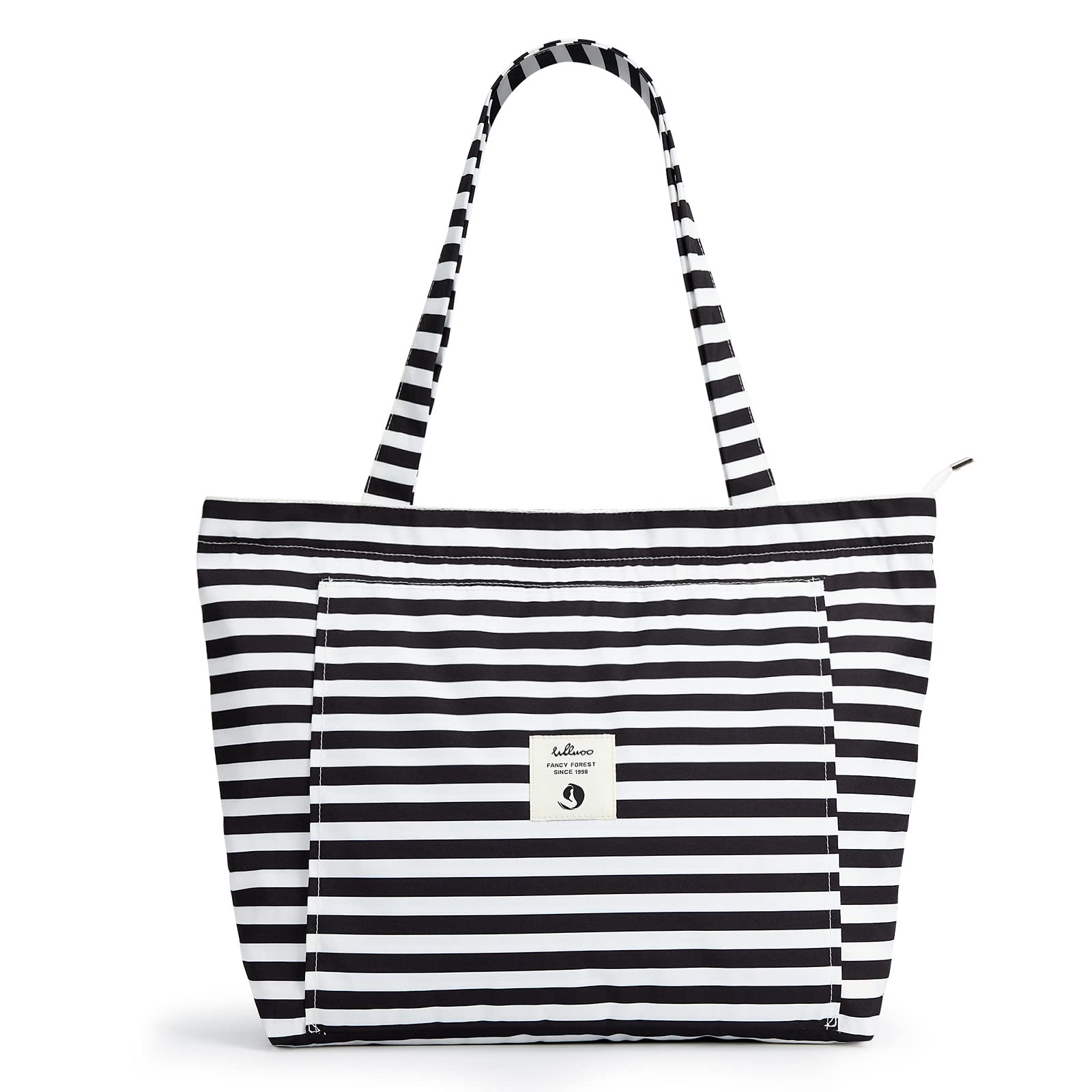 WLLWOO Yoga Mat Bag for Women - Large Canvas Tote with Shoulder Strap for Yoga, Pilates, Gym, Travel & Beach - Multi-Purpose Carryall for Workout Gear, Office Essentials & Daily Use
