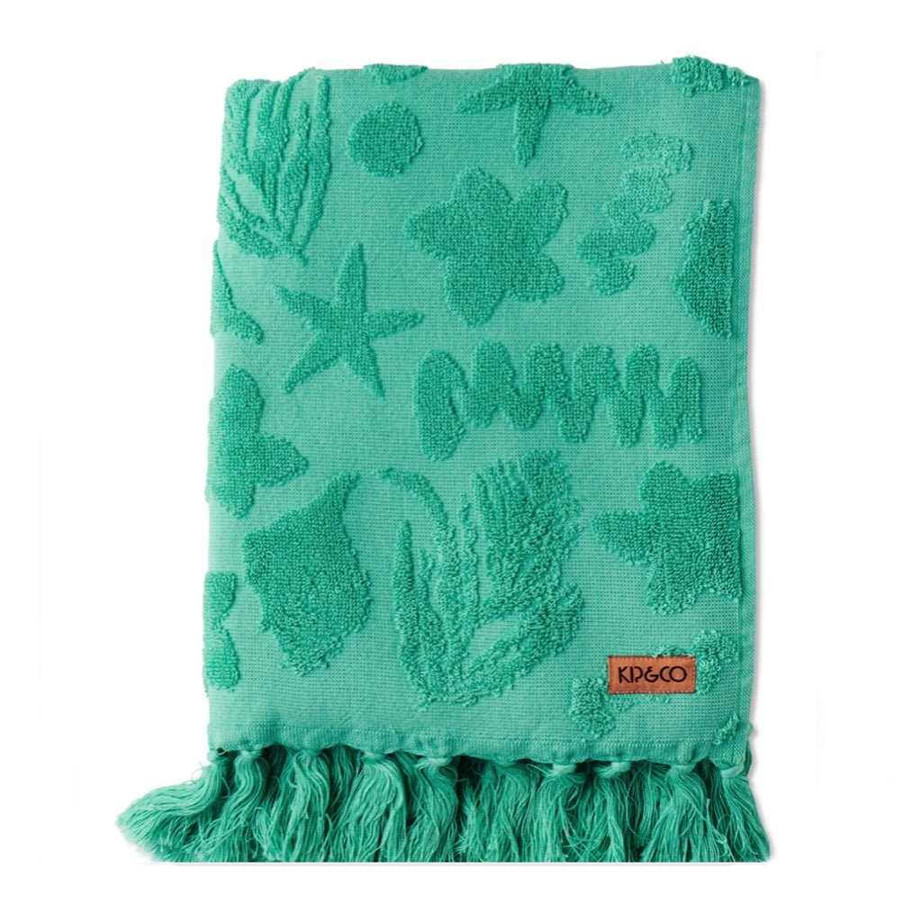 Premium Jade Rock Pool Terry Bath Towel - Soft, Absorbent & Quick-Drying - Perfect for Spa, Beach & Luxury Bathrooms