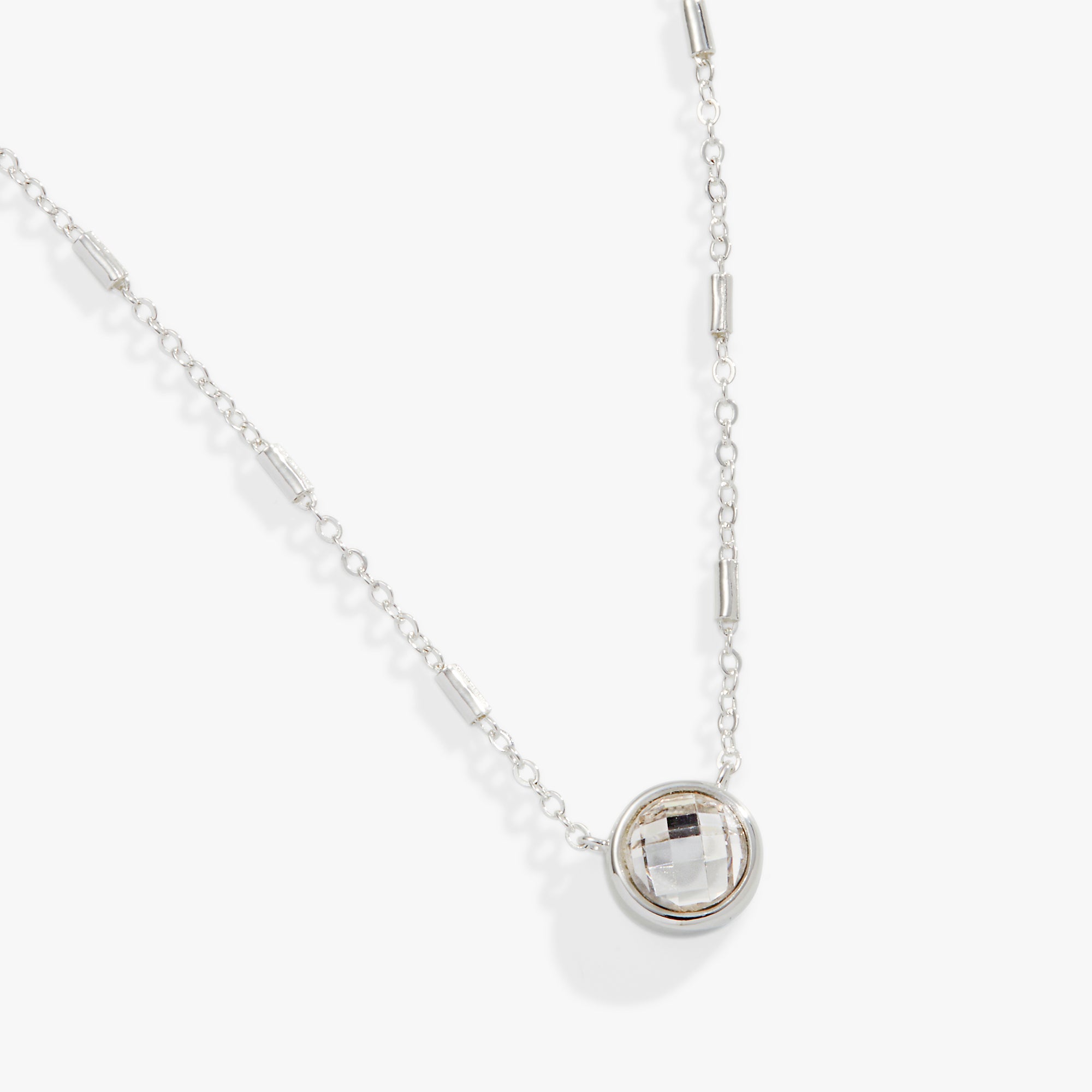 Elegant Crystal Bezel Adjustable Chain Necklace for Women - Perfect for Parties, Weddings & Everyday Wear