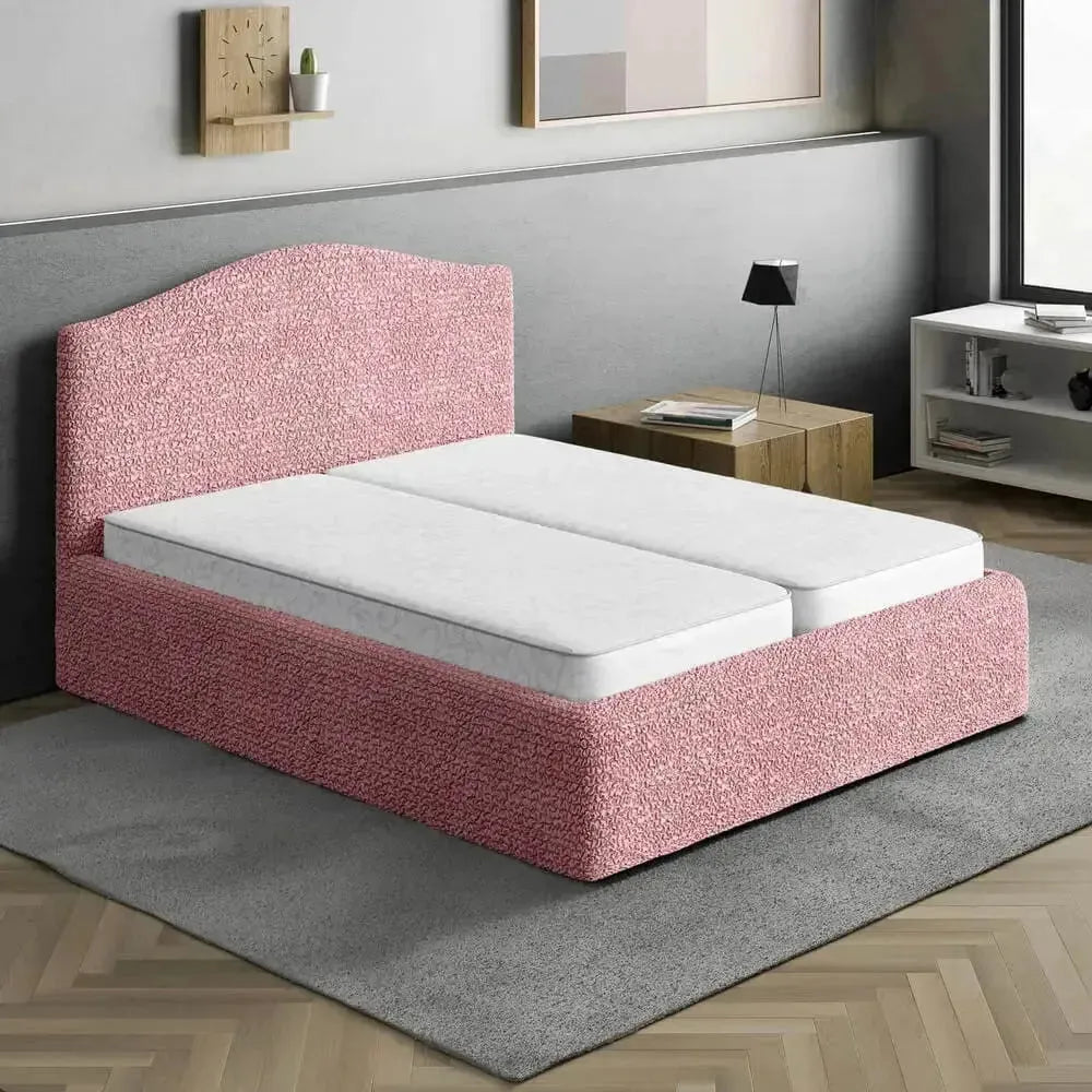 Full/Queen Size Bed Headboard & Frame Slipcover - Microfiber Collection | Elegant Bedroom Upgrade for Home Decor