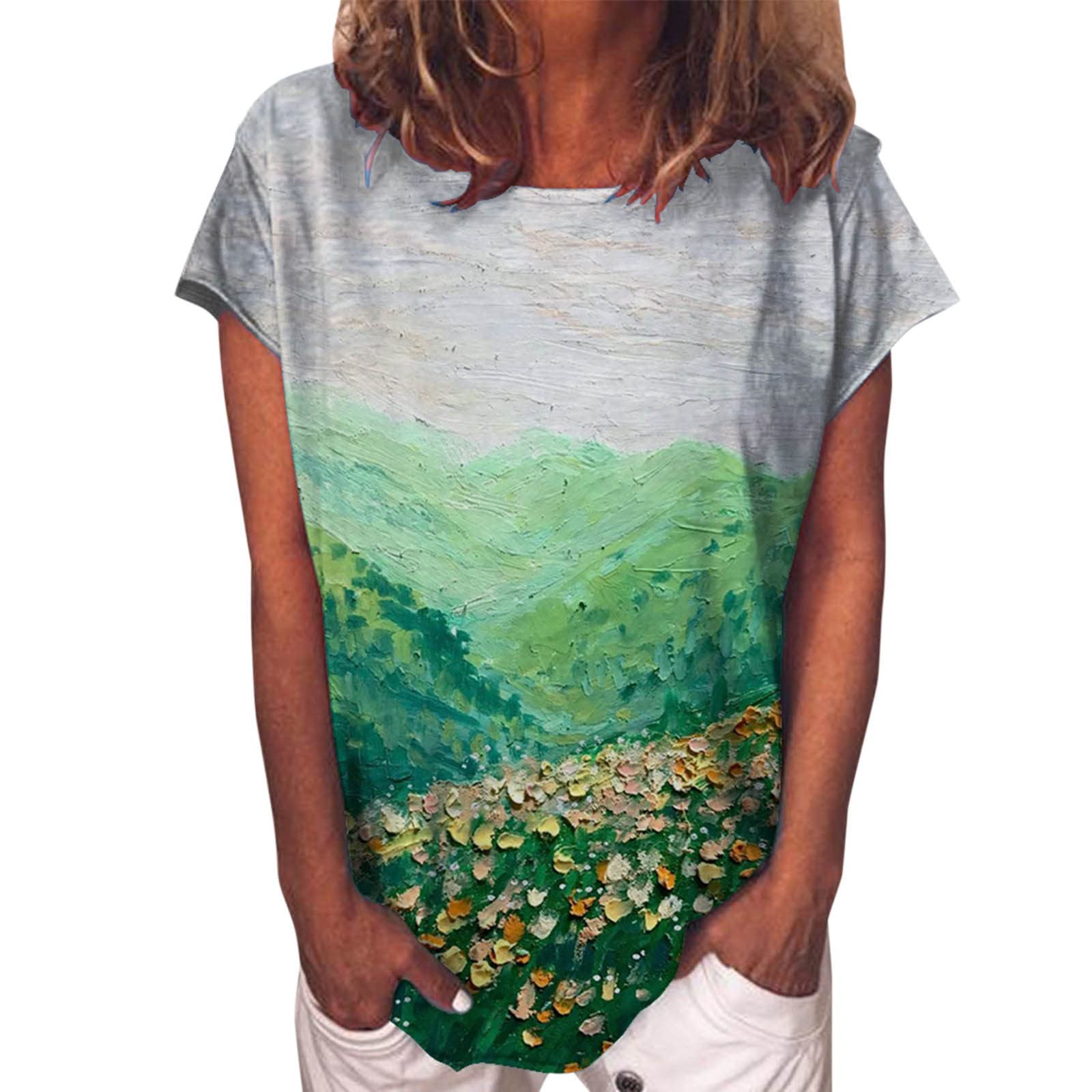 Women's Crew Neck Short Sleeve Sweatshirt - Casual Tunic Top for Layering with Leggings | Perfect for Yoga, Running & Everyday Wear