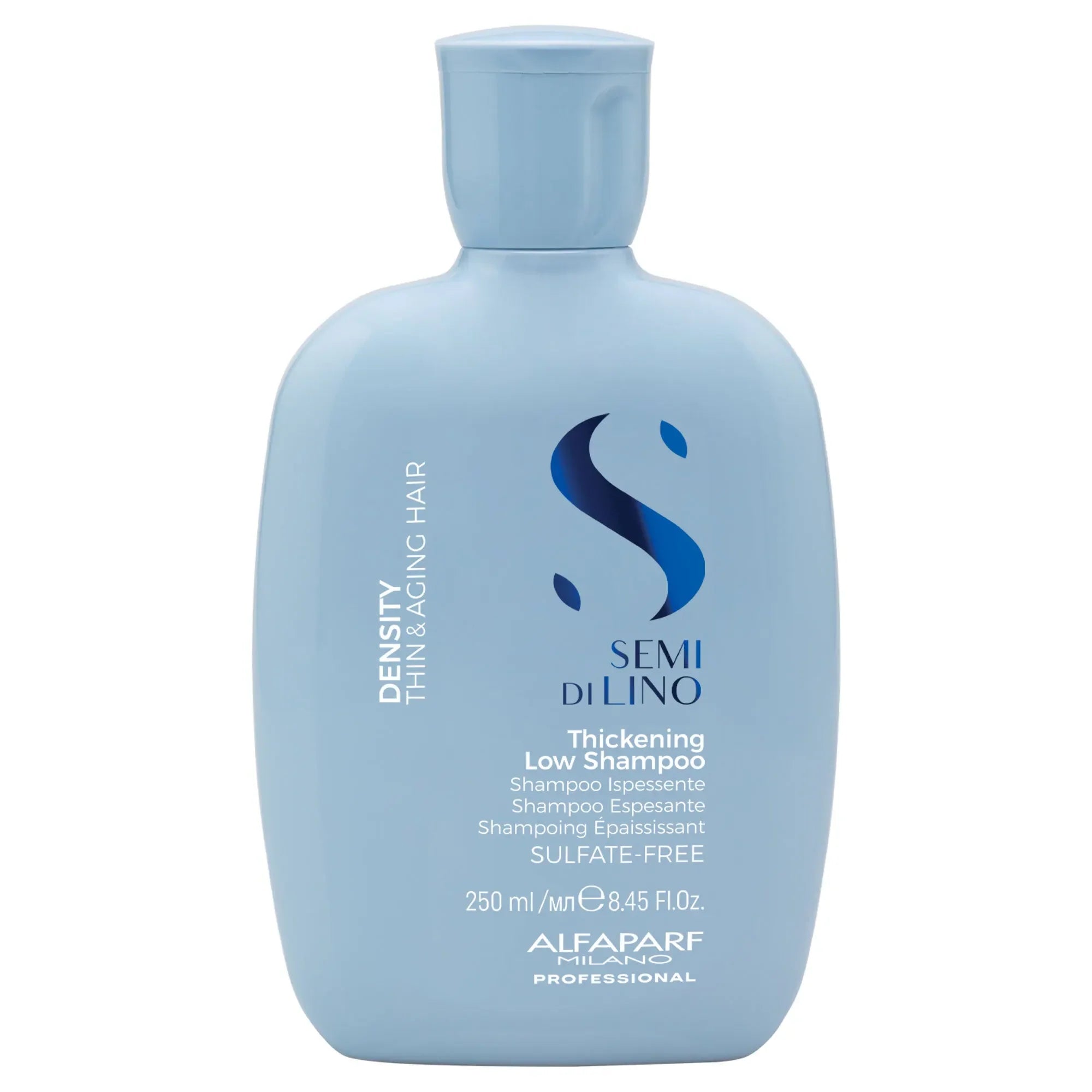 Alfaparf Milano Semi Di Lino Density Thickening Shampoo 250ml & Conditioner 200ml Duo Set - Volumizing Hair Care for Fine & Thin Hair - Perfect for Daily Use at Home or Salon