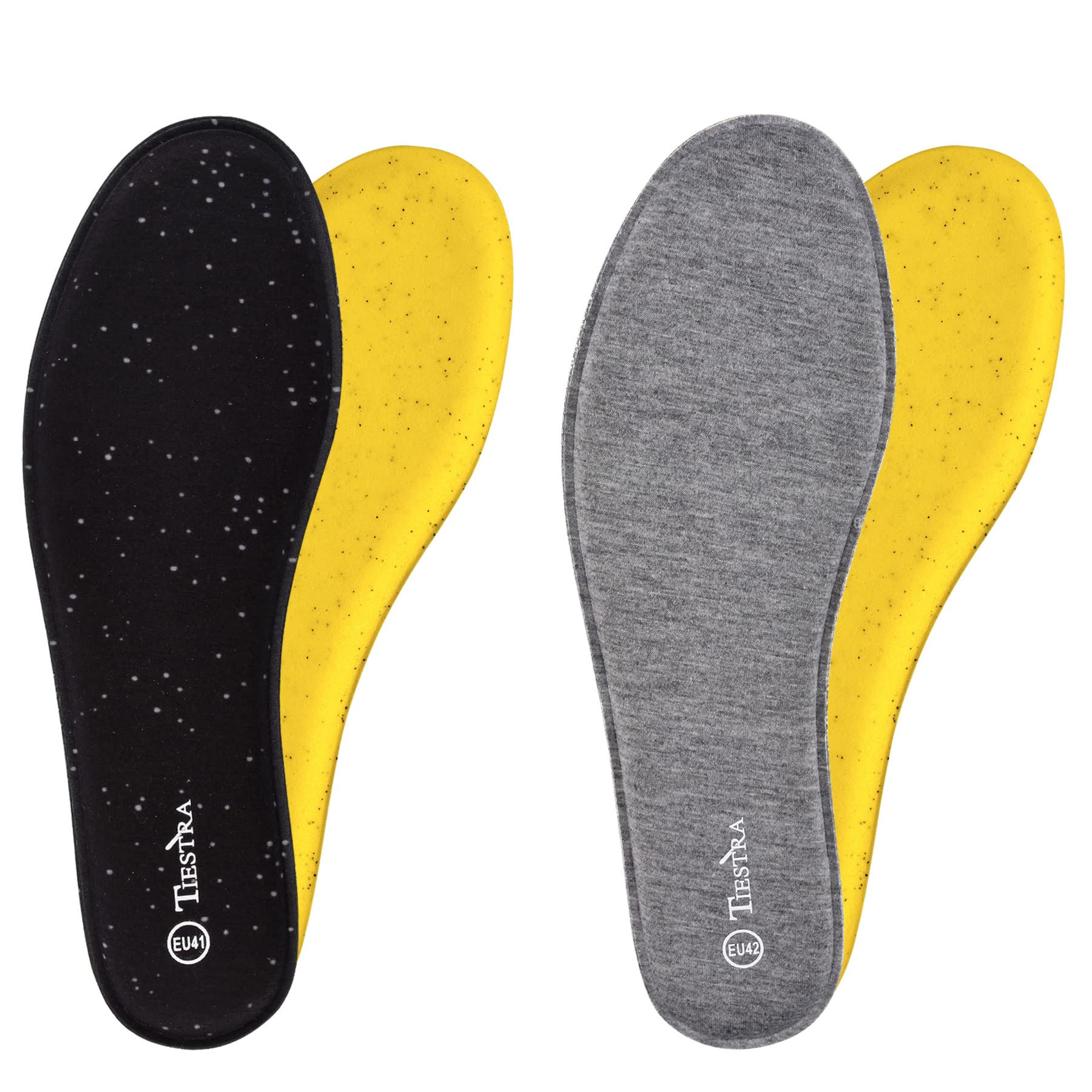 2 Pairs Men's Memory Foam Shoe Insoles - Cushioned & Shock Absorbing Orthotic Inserts for Work Boots, Running Shoes - Relieves Foot Pain, Breathable Comfort (Size 45EU/US12) - Perfect for Long Work Shifts, Jogging & Daily Wear
