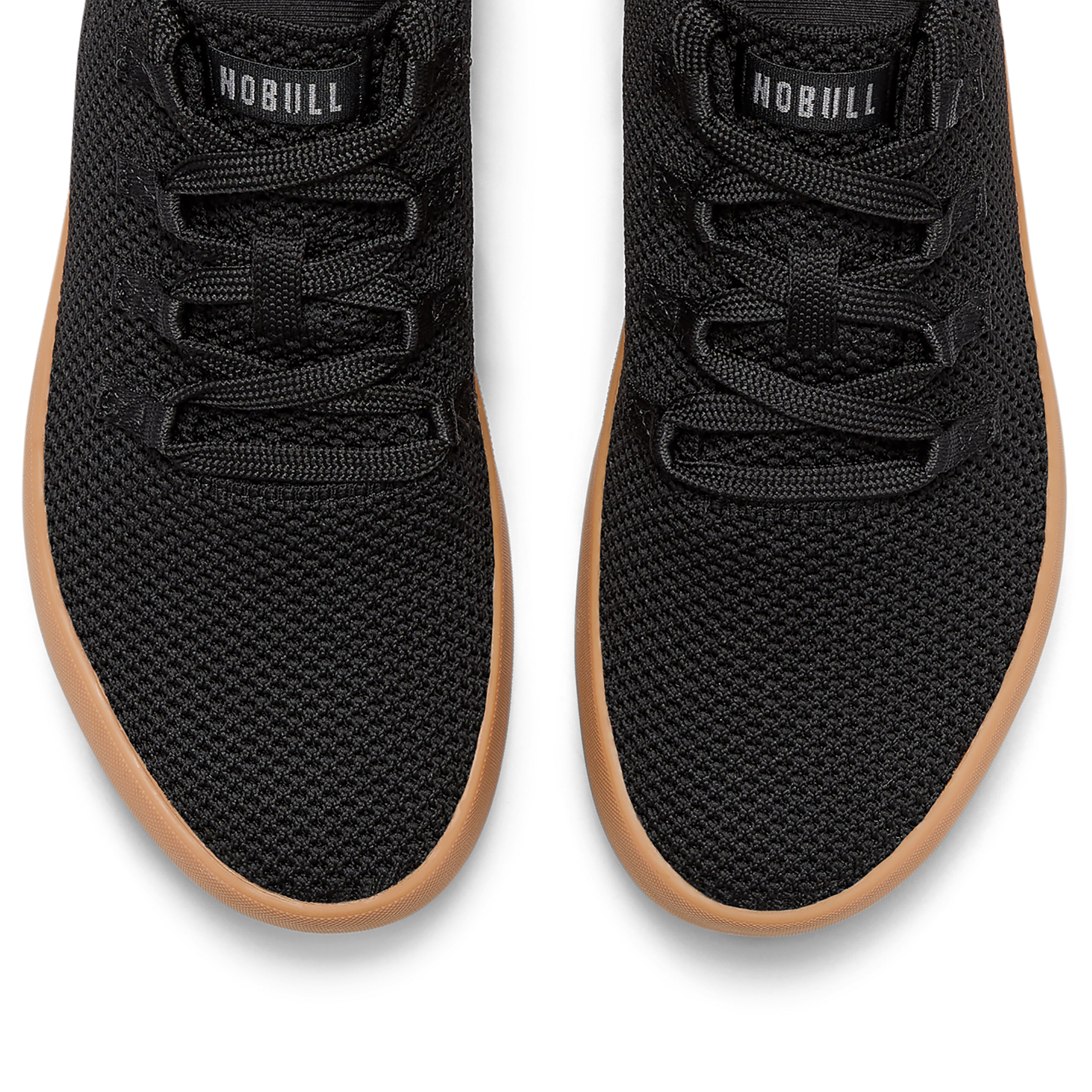Men's Black Gum Sole Knit Sneakers - Comfortable Casual Shoes for Walking, Running & Everyday Wear