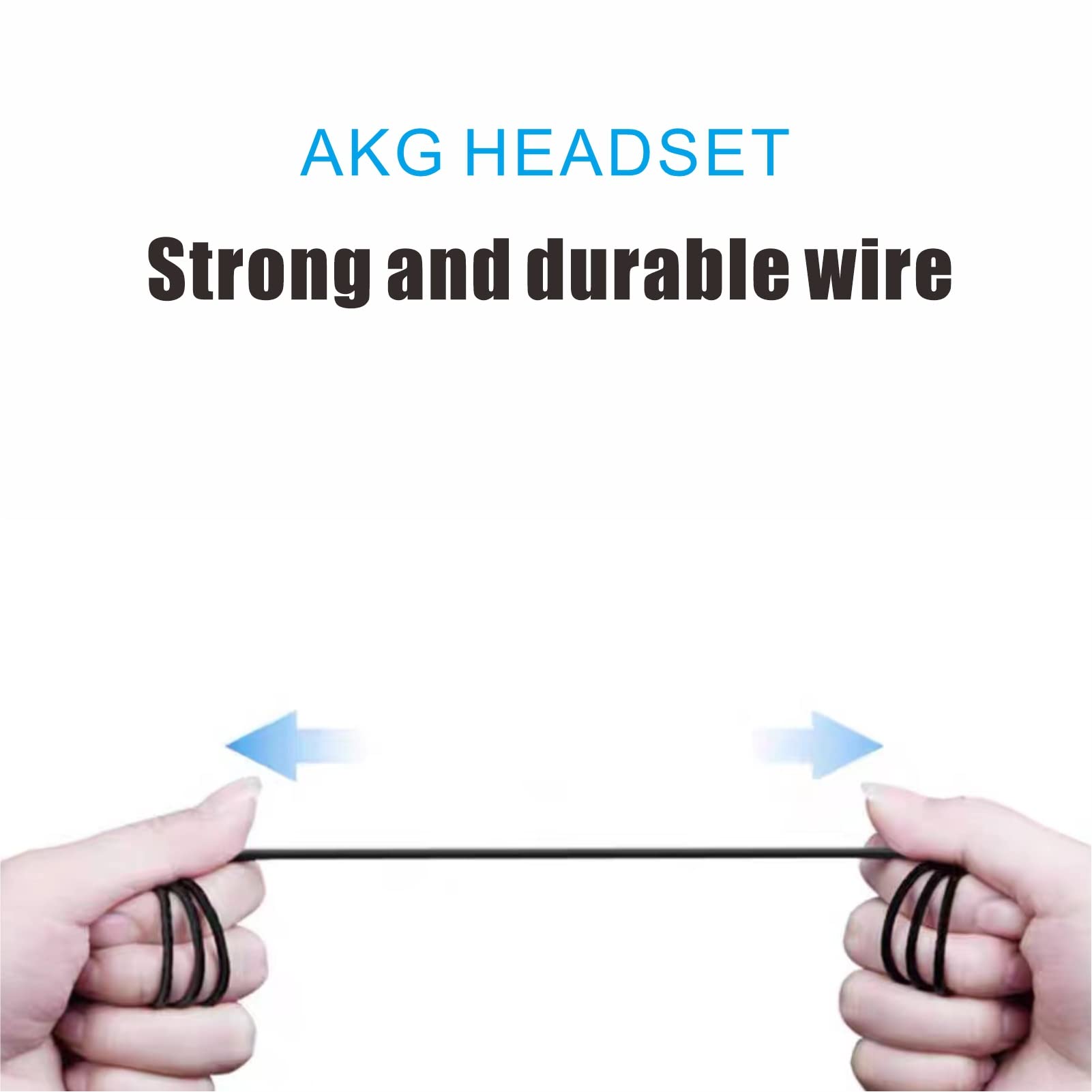 2024 AKG Designed In-Ear Stereo Headphones with Microphone & Volume Control - Compatible with Samsung Galaxy S24/S23/S22/S21/S20 Ultra & Note 10+ - Type-C Connector (Black) - Perfect for Gaming, Music & Hands-Free Calls