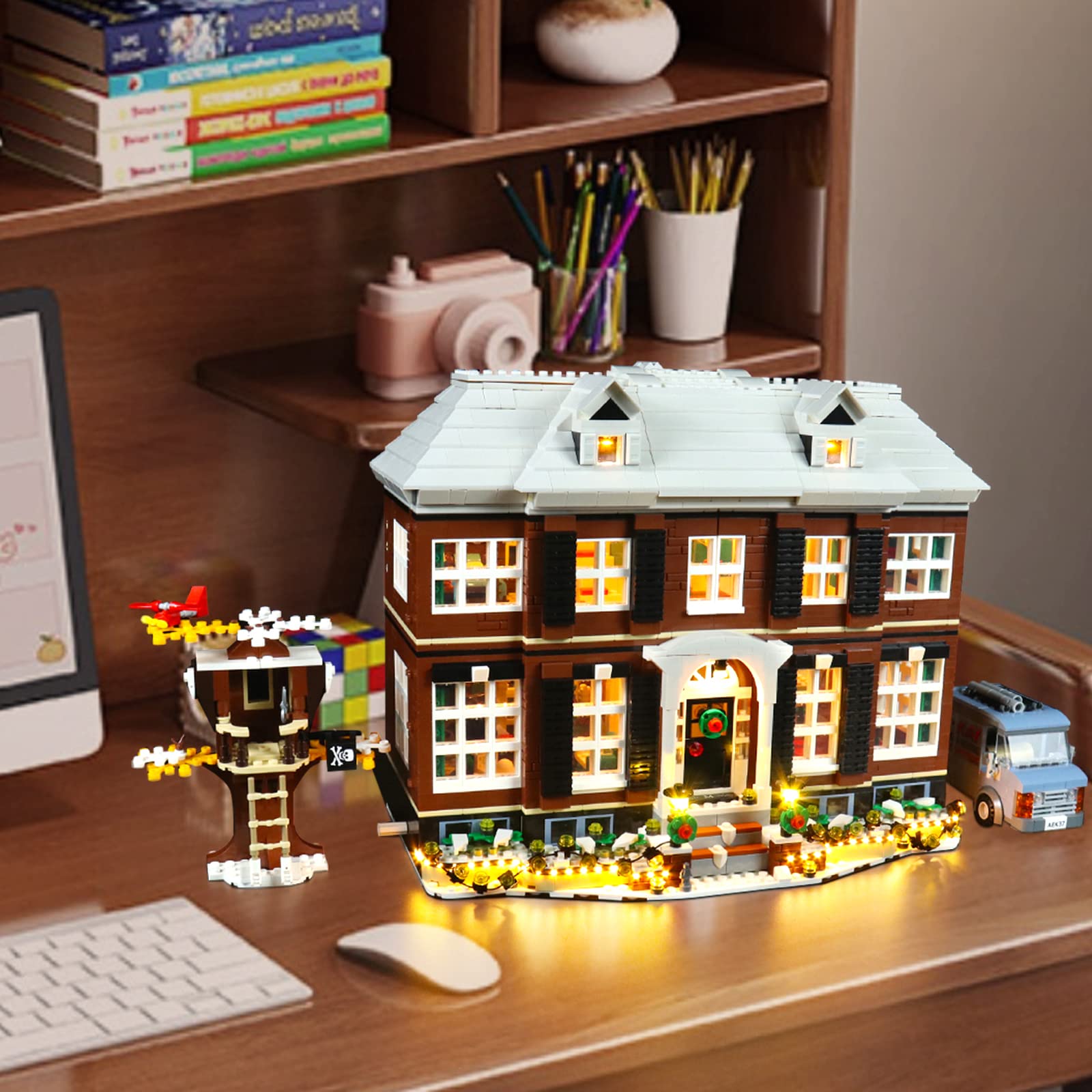 LED Lighting Kit for Lego 21330 Ideas Home Alone Set - Creative Interior Decoration Gift for Collectors (Lego Model Not Included) - Perfect for Holiday Displays, Themed Rooms & Lego Enthusiasts