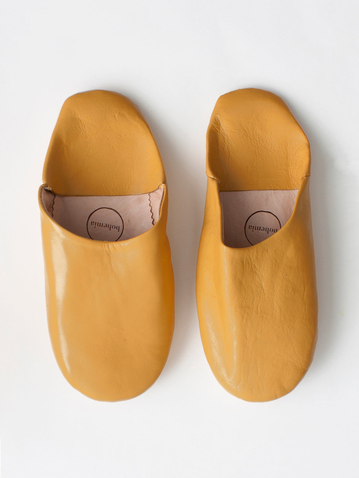 Moroccan Babouche Slippers - Soft Leather Traditional House Shoes for Men & Women | Ochre Color | Perfect for Home, Lounge & Spa Relaxation