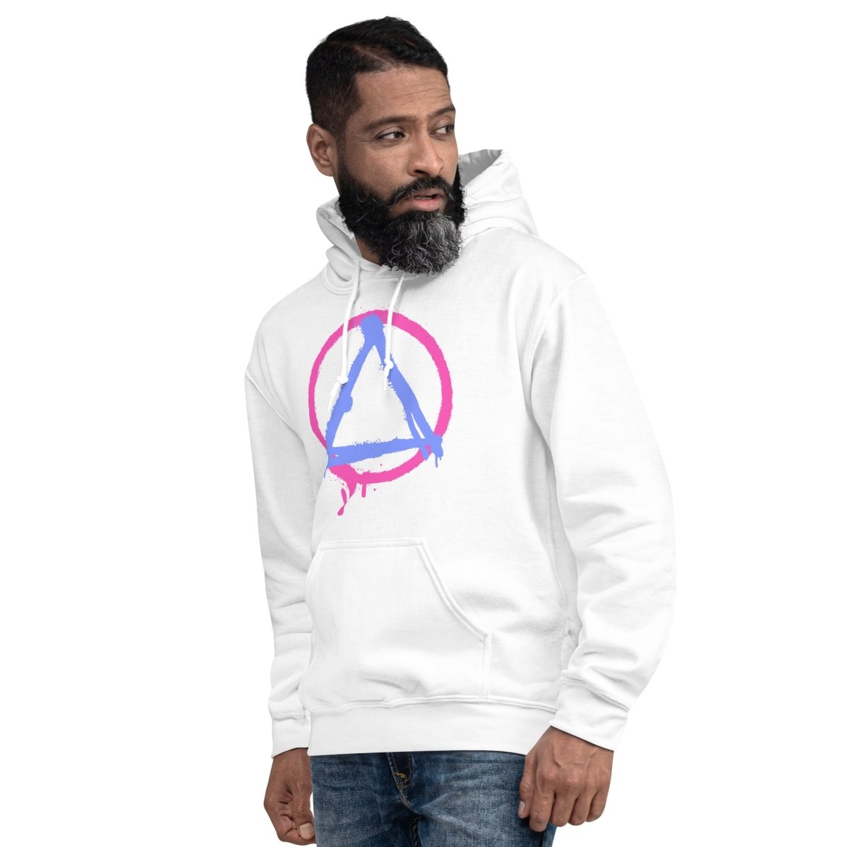 Graffiti Sobriety Symbol Unisex Hoodie - Stylish Streetwear for Men & Women - Perfect for Casual Wear, Recovery Support & Urban Fashion