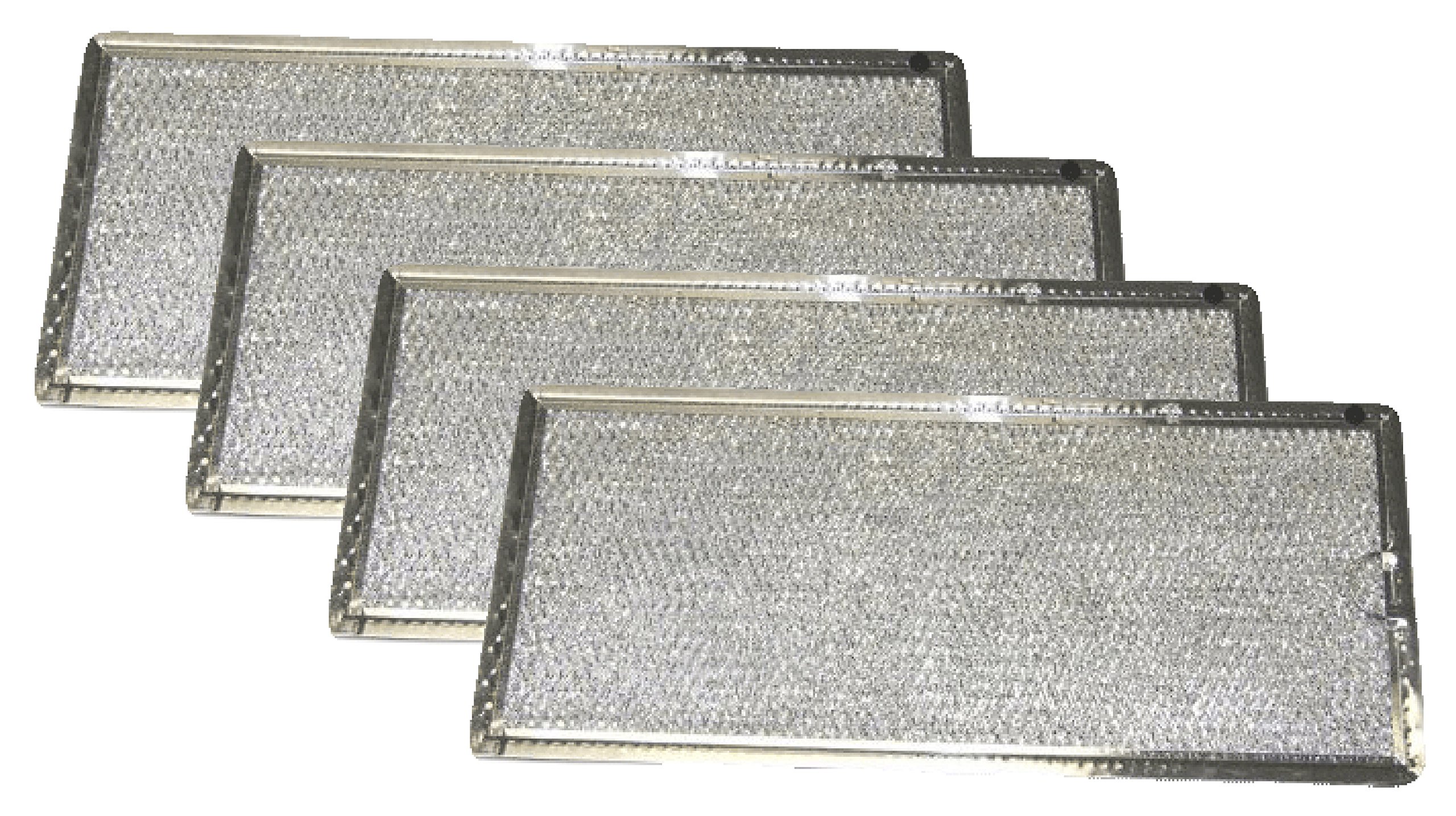Nispira Grease Filter Compatible with GE Microwave Range Hood WB06X10596 - 4 Pack Replacement Filters for Efficient Kitchen Ventilation & Smoke Reduction