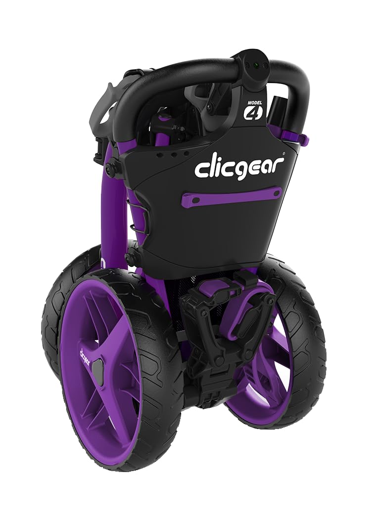 Clicgear Model 4.0 3-Wheel Golf Push Cart - Lightweight Foldable Walking Golf Trolley for Men & Women | Perfect for Golf Courses, Driving Range & Outdoor Practice