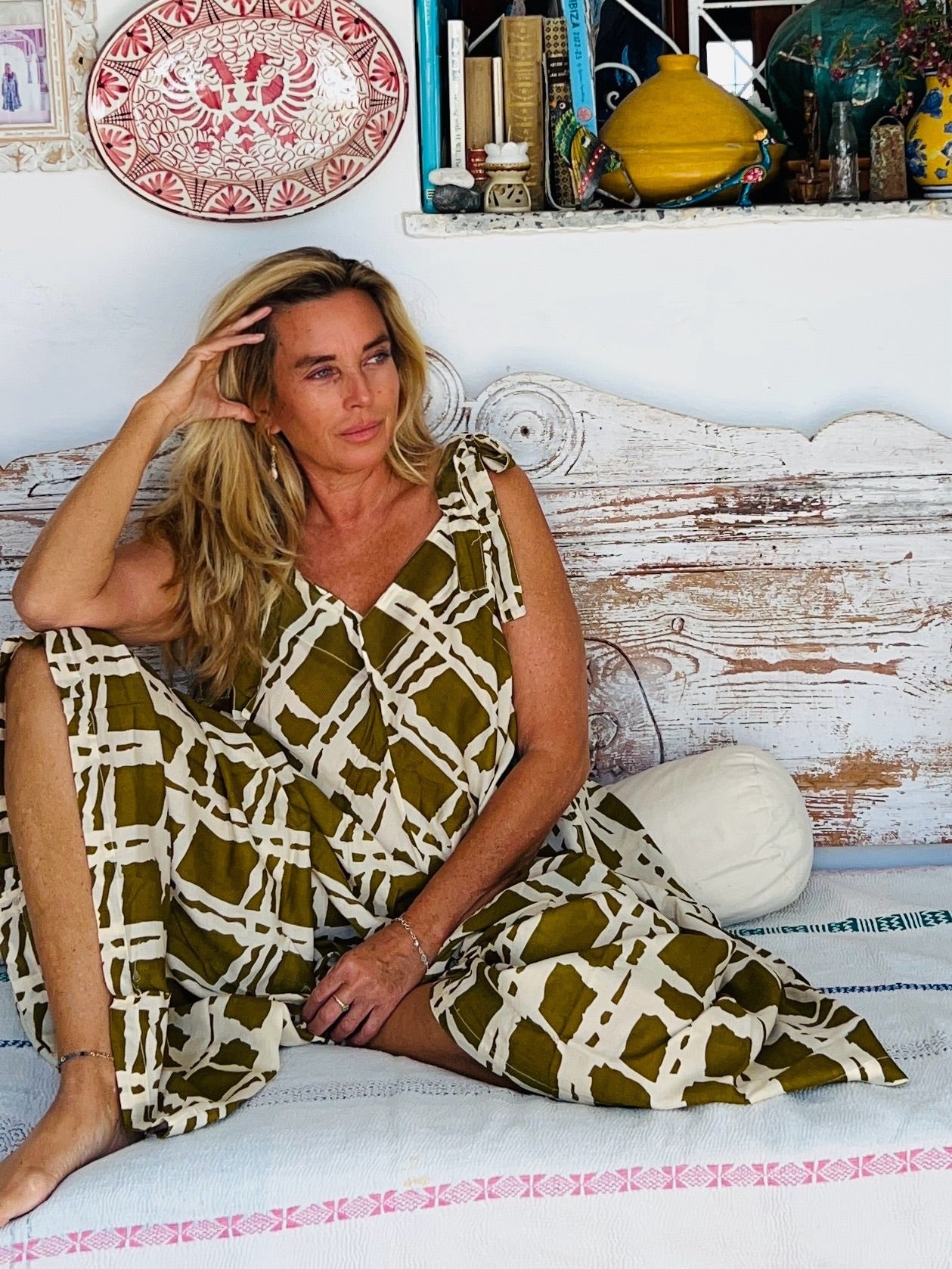 Women's Olive Green Jumpsuit - Comfortable Summer Romper for Casual Outings, Beach Vacations & Outdoor Adventures