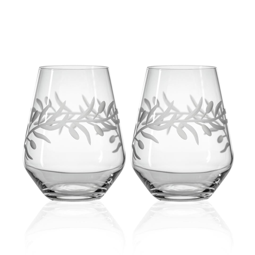 Premium 18oz Stemless Wine Tumbler Glasses - Set of 2, Unbreakable & Dishwasher Safe - Perfect for Red Wine, Cocktails, and Outdoor Parties