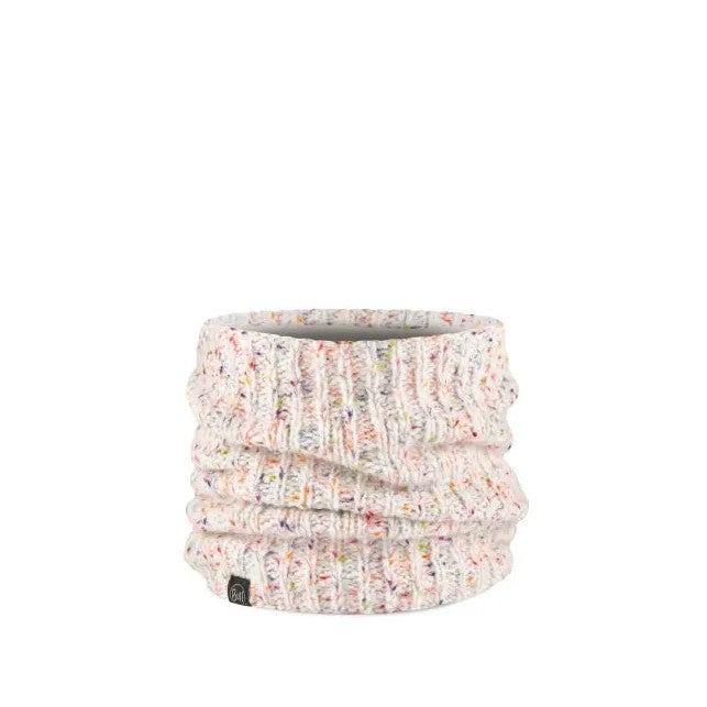 BUFF Knit Neck Warmer - Soft & Warm Winter Scarf for Men & Women - Kim White - Perfect for Skiing, Hiking & Outdoor Activities
