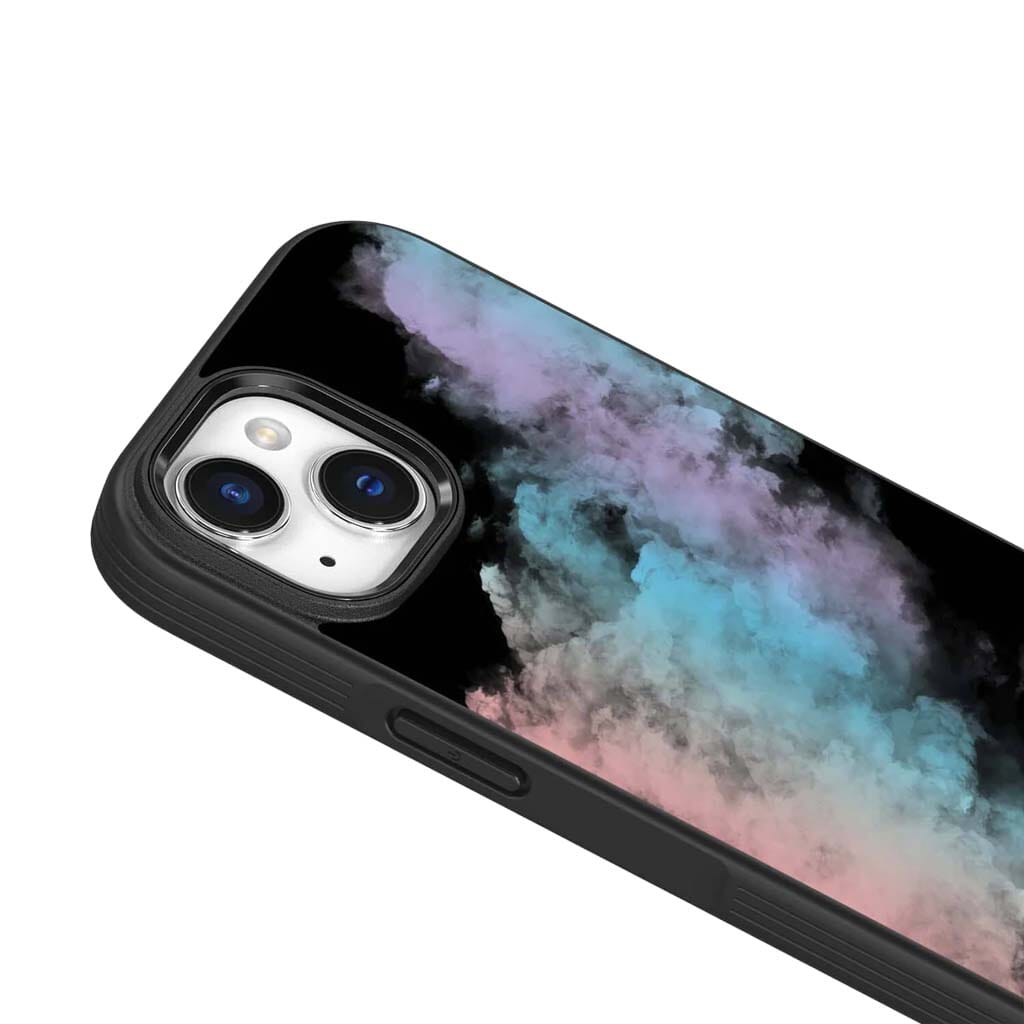 Premium iPhone 15 Case with MagSafe - Rainbow Cloud Design | Shockproof & Wireless Charging Compatible | Perfect for Daily Use, Travel & Outdoor Activities