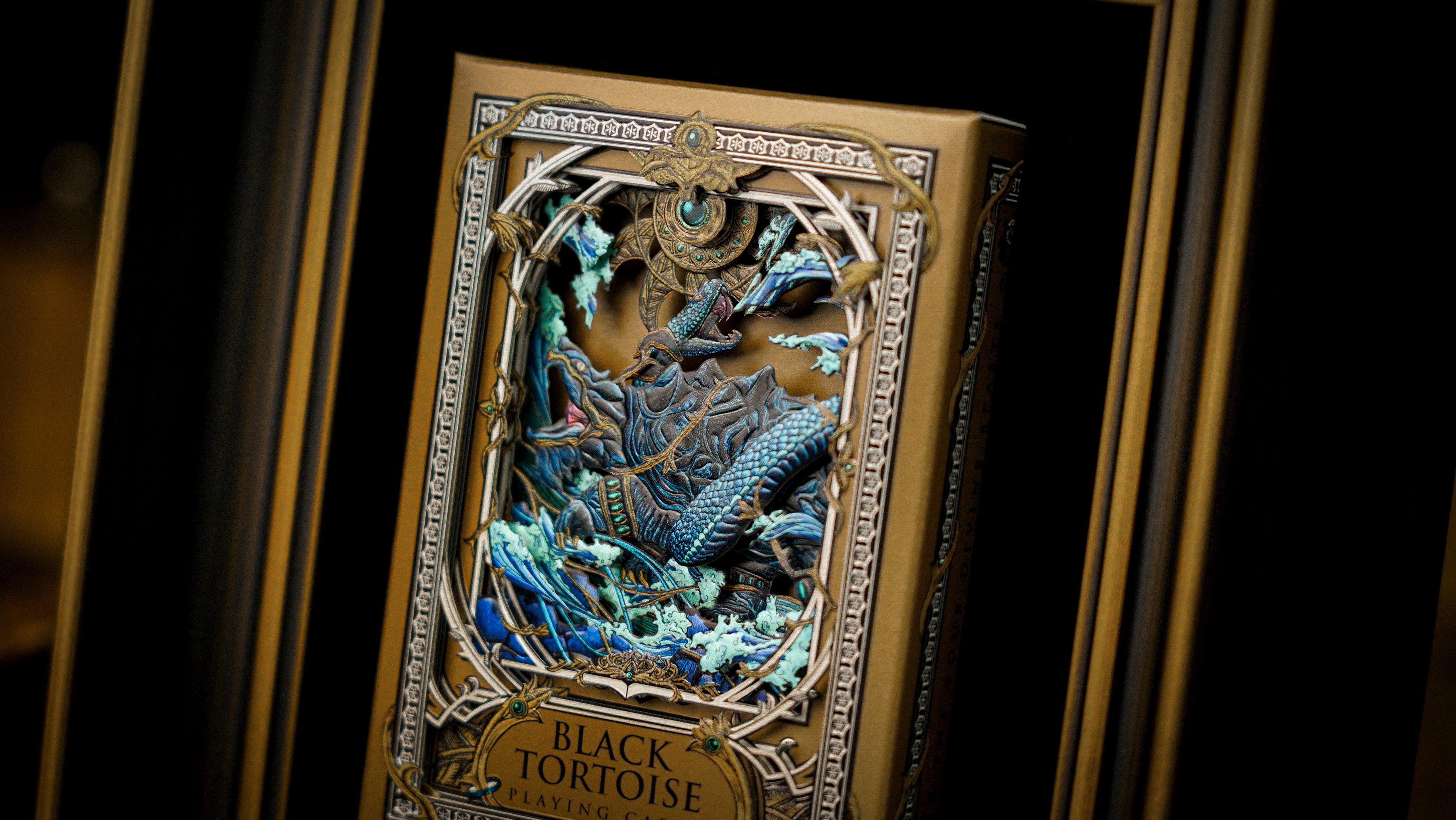 Premium Black Tortoise Playing Cards - Elegant & Durable Deck for Poker, Magic Tricks, and Card Games | Perfect for Casino Nights, Family Gatherings, and Professional Performances