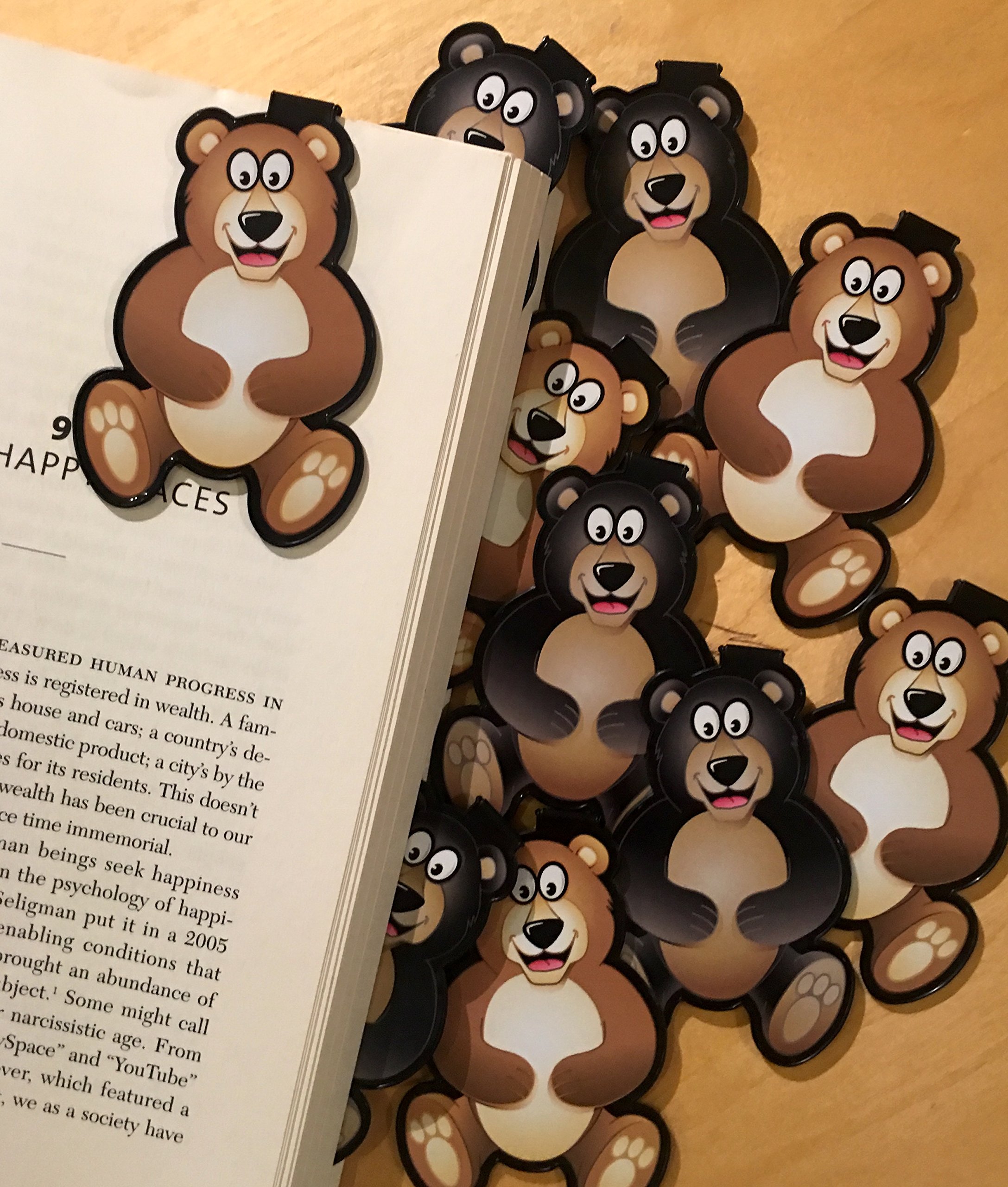 Bear Bookmarks Set of 10 - Cute Animal Bookmarkers for Kids & Adults - Perfect for Reading, Gifts, and School Supplies