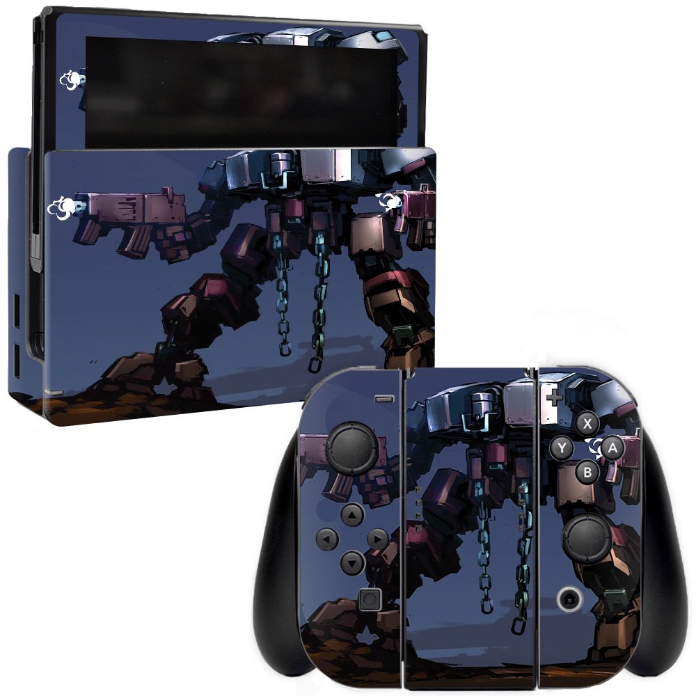 MightySkins Protective Vinyl Decal Wrap Cover for Nintendo Switch - Steel Chains Design | Durable, Scratch-Resistant & Easy to Apply | Made in USA | Perfect for Gaming Protection & Customization