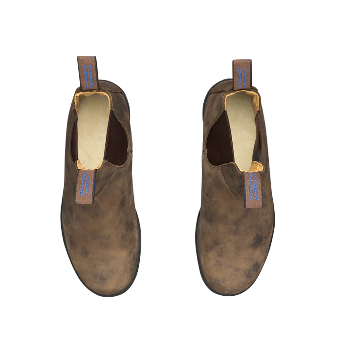 Blundstone 584 Winter Thermal Classic Boots - Rustic Brown Leather Chelsea Boots for Men & Women | Waterproof & Insulated for Cold Weather, Hiking & Outdoor Activities