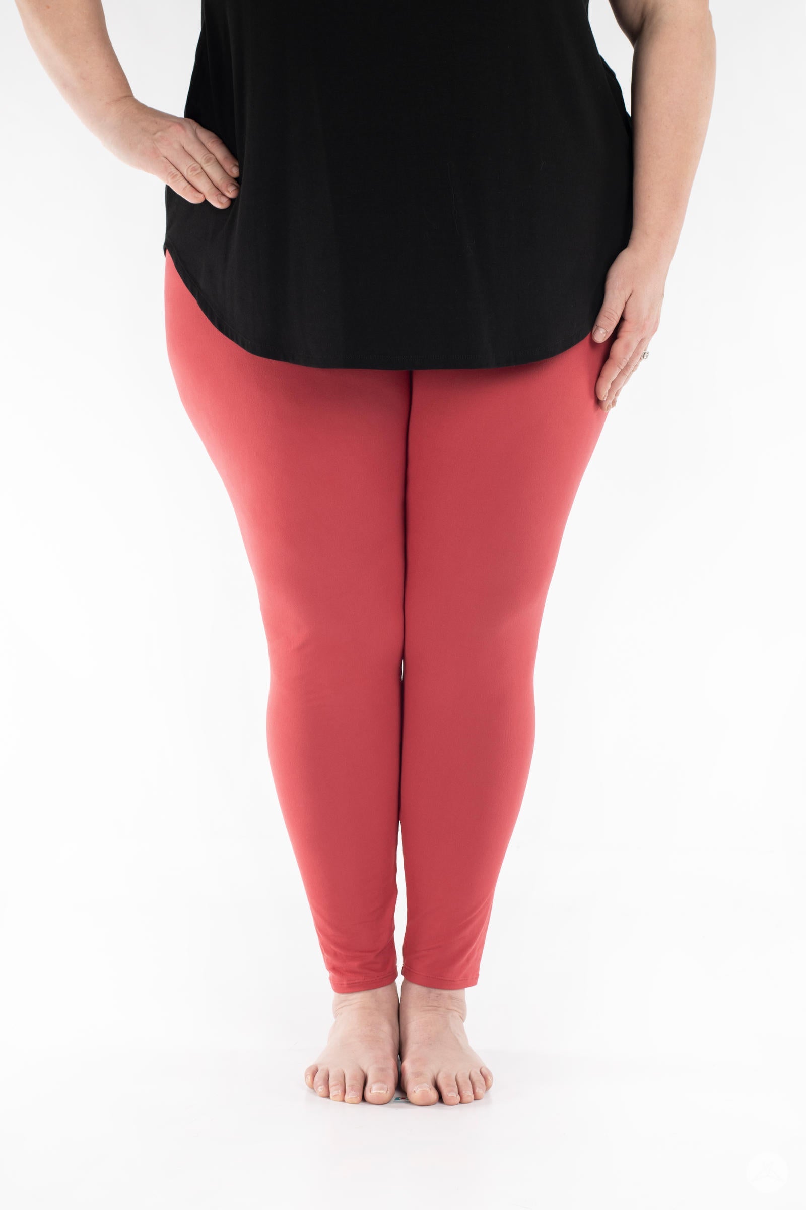 Brick Solid Leggings - High Waist Yoga Pants for Women, Tummy Control Workout Leggings - Perfect for Yoga, Gym, Running & Everyday Wear