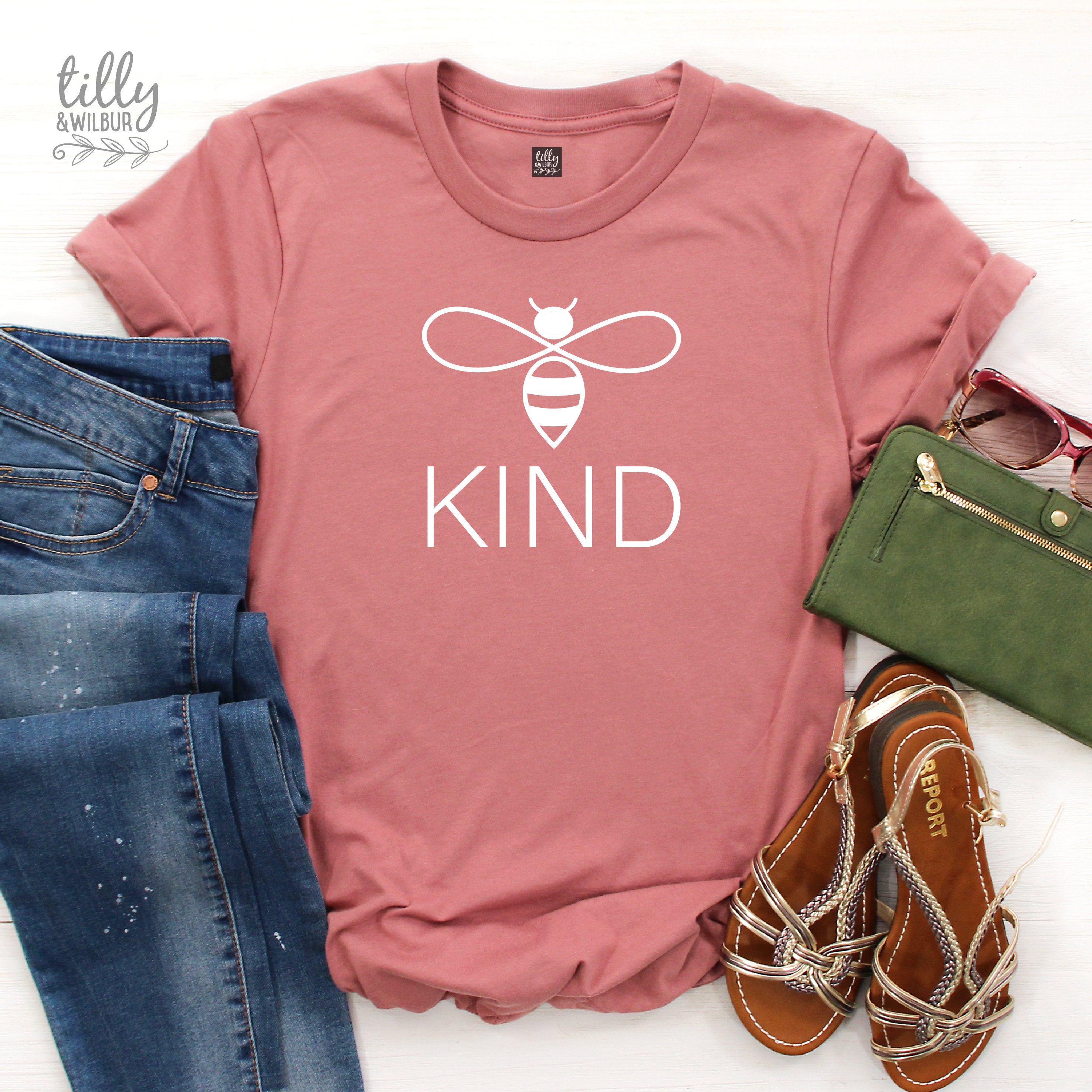 Be Kind Women's T-Shirt | Inspirational Kindness Quote Tee | Motivational Bee Kind Shirt for Women | Perfect for Daily Wear, Gifts & Kindness Awareness Events