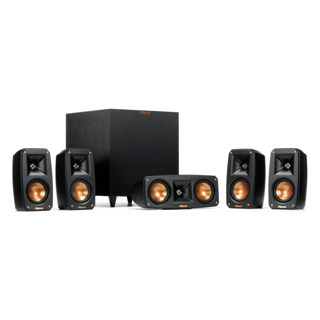 Klipsch Reference Theater Pack 5.1 Surround Sound System - Premium Home Theater Speakers for Movies, Music & Gaming