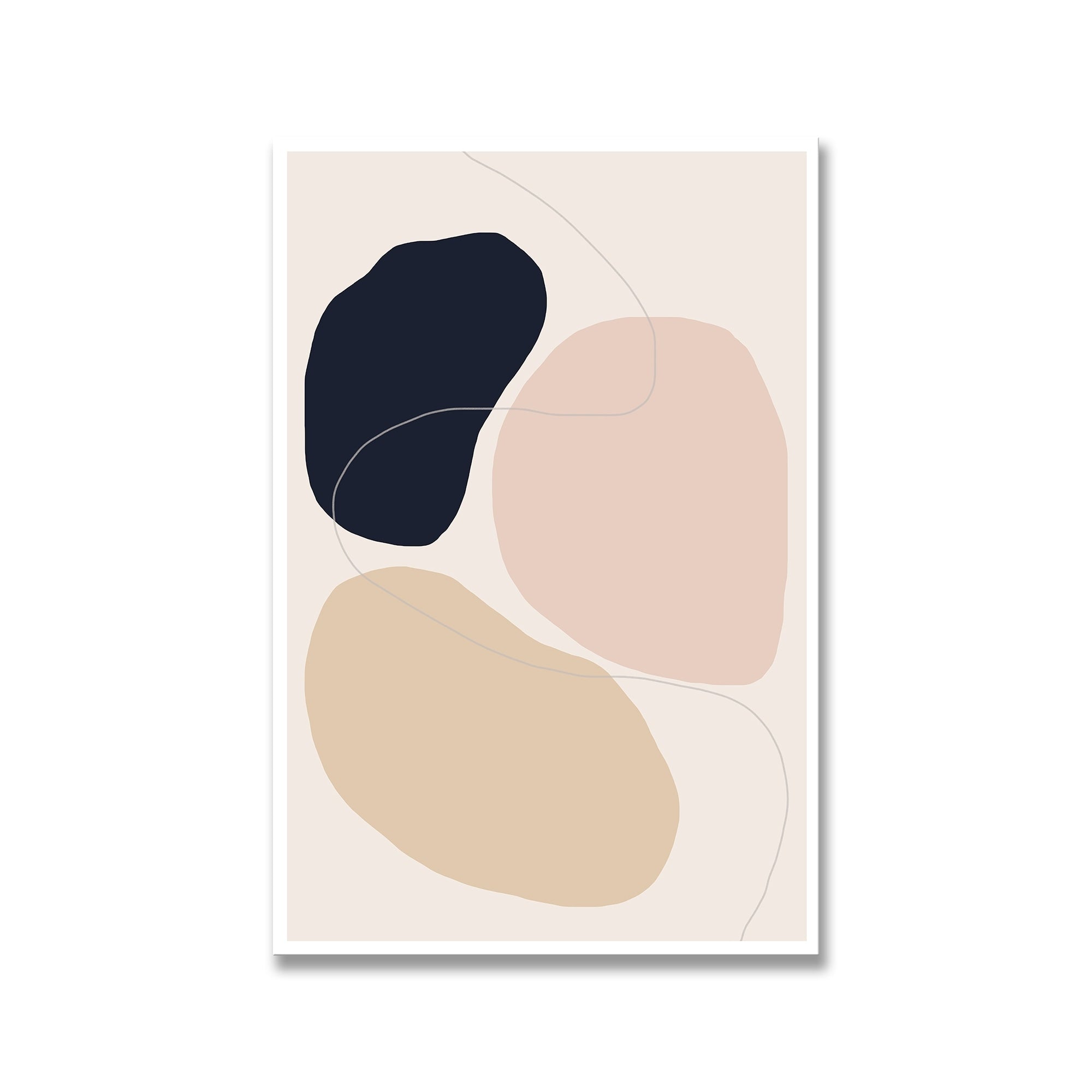Abstract Composition Framed Print Wall Art - Modern Home Decor by The Miuus Studio | Perfect for Living Room, Bedroom & Office Wall Decor