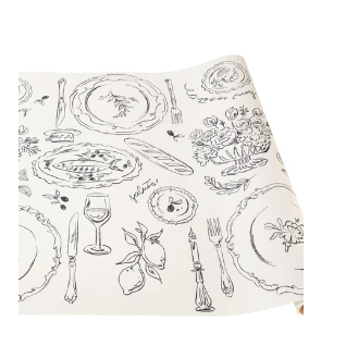 Elegant White Paper Table Runner for Dinner Parties - 12 Pack Disposable Decorative Table Cover for Wedding, Birthday, Holiday Decorations - Perfect for Home, Restaurant & Event Decor