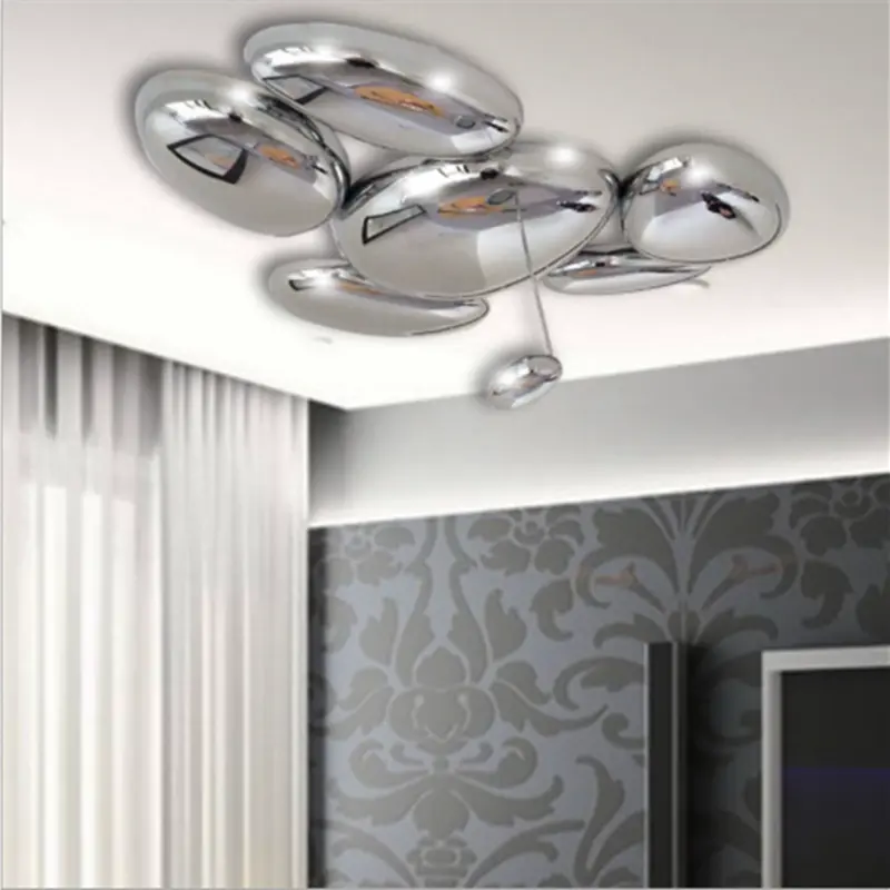 Art Deco Flush Mount Ceiling Light - Vintage Style Lighting Fixture for Living Room, Bedroom & Dining Room