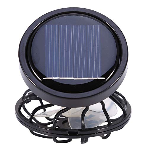 TOPINCN Portable Clip-on Solar Fan - Mini Electric Fan for Outdoor Camping, Indoor Gym, Treadmill & Office - No Battery Needed - Perfect for Travel, Hiking & Home Use